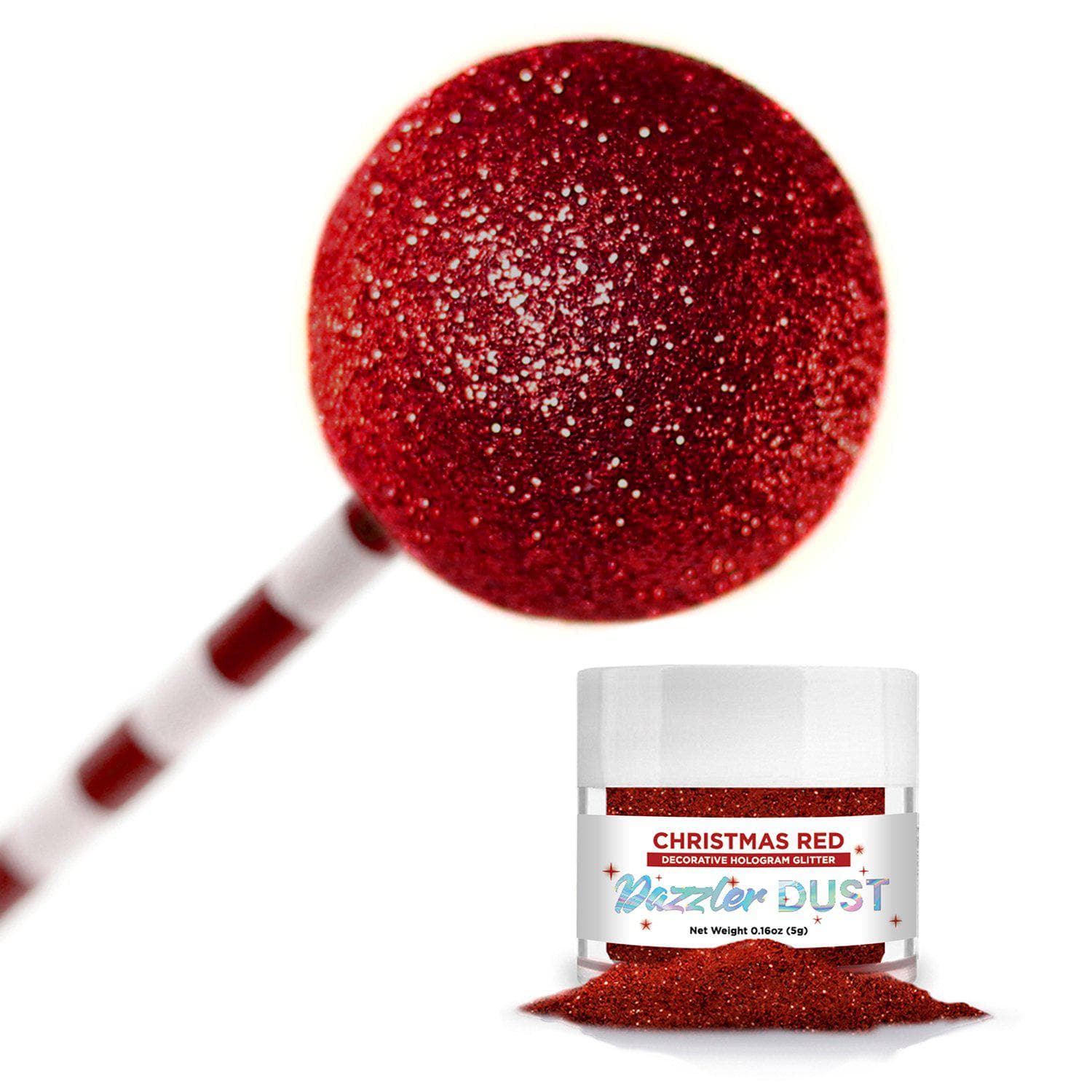 Christmas Red Dazzler Dust® - 5 Gram Glitter Jar for Holiday Crafts, DIY Decorations & Gift Wrapping