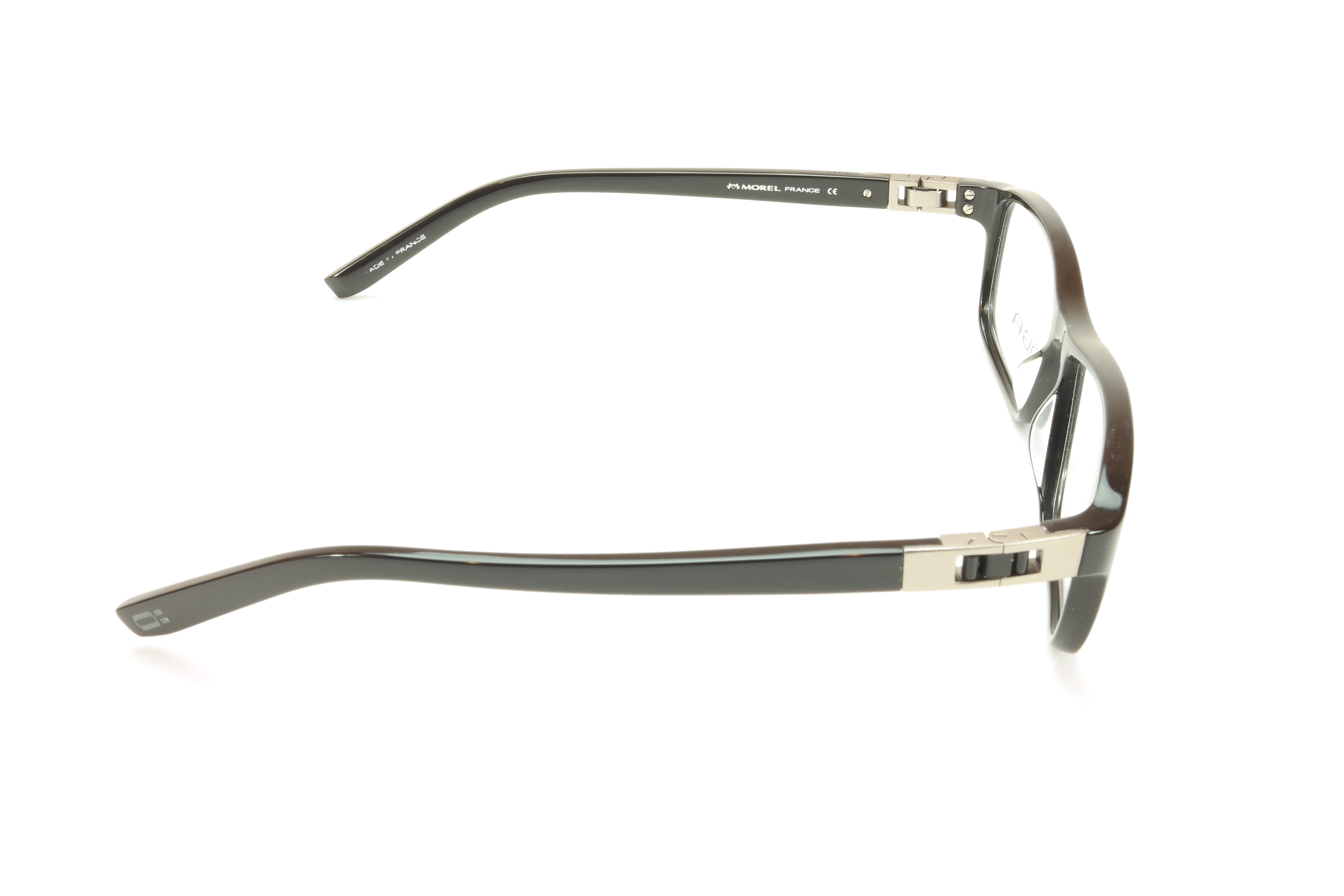 Premium OGA Morel Eyeglasses Frame 73420 NG010 - Black Acetate French-Made Eyewear for Men & Women | Perfect for Office, Reading & Fashion Accessories