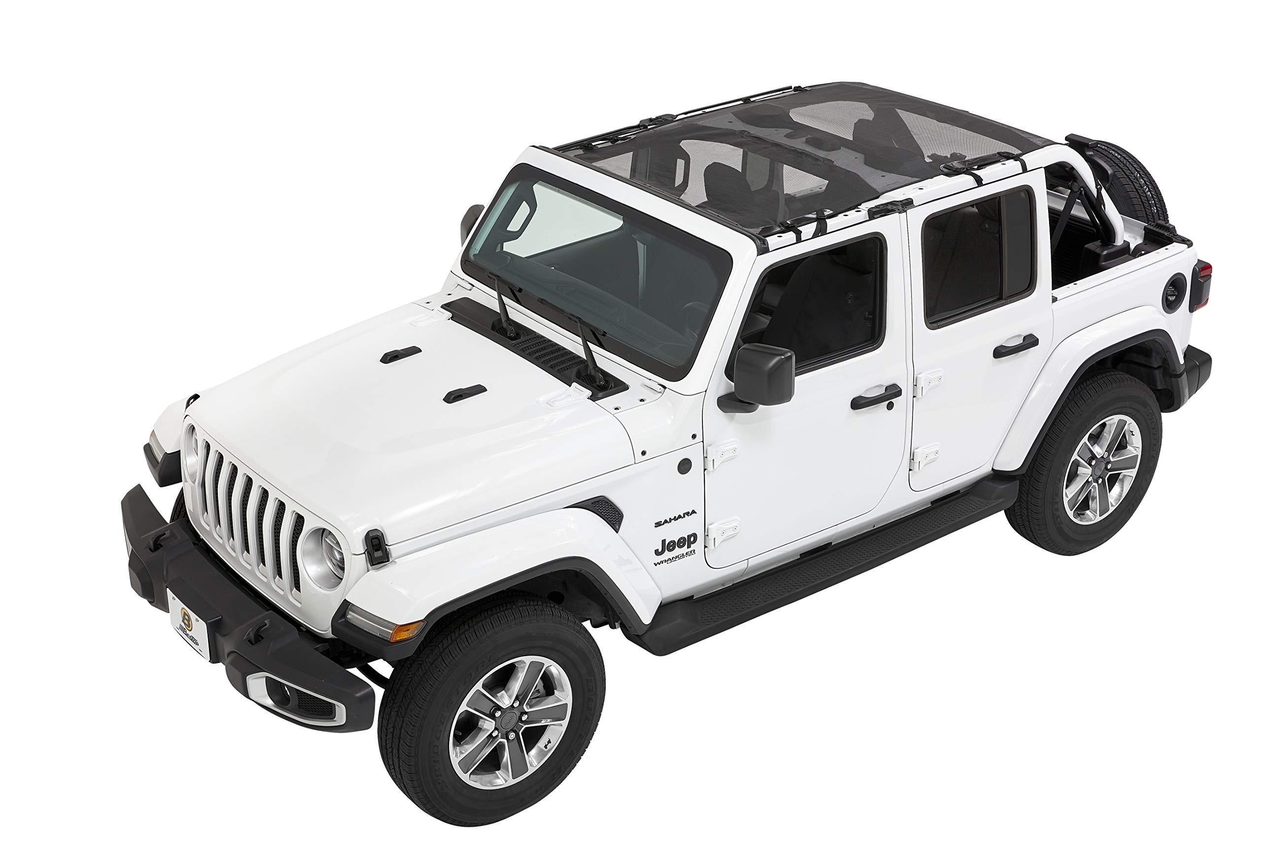 Bestop Sun Extended Safari Style Bikini Top (52411-11) for Jeep Wrangler JL 4-Door - UV Protection & Easy Installation - Perfect for Off-Roading & Summer Adventures