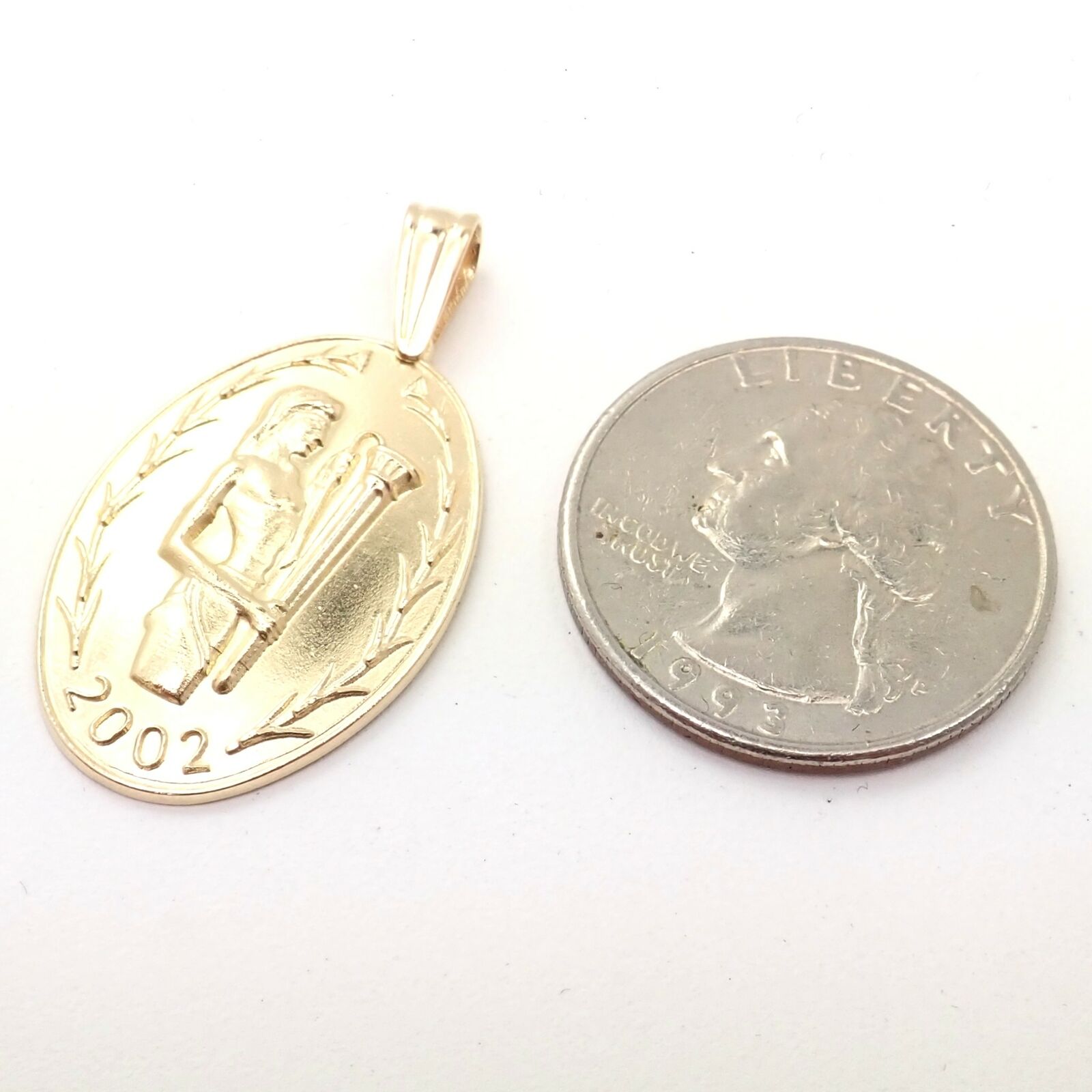 Vintage Ilias Lalaounis 18K Gold Good Luck Charm Pendant Necklace 2002 - Perfect for Special Occasions & Gift Giving