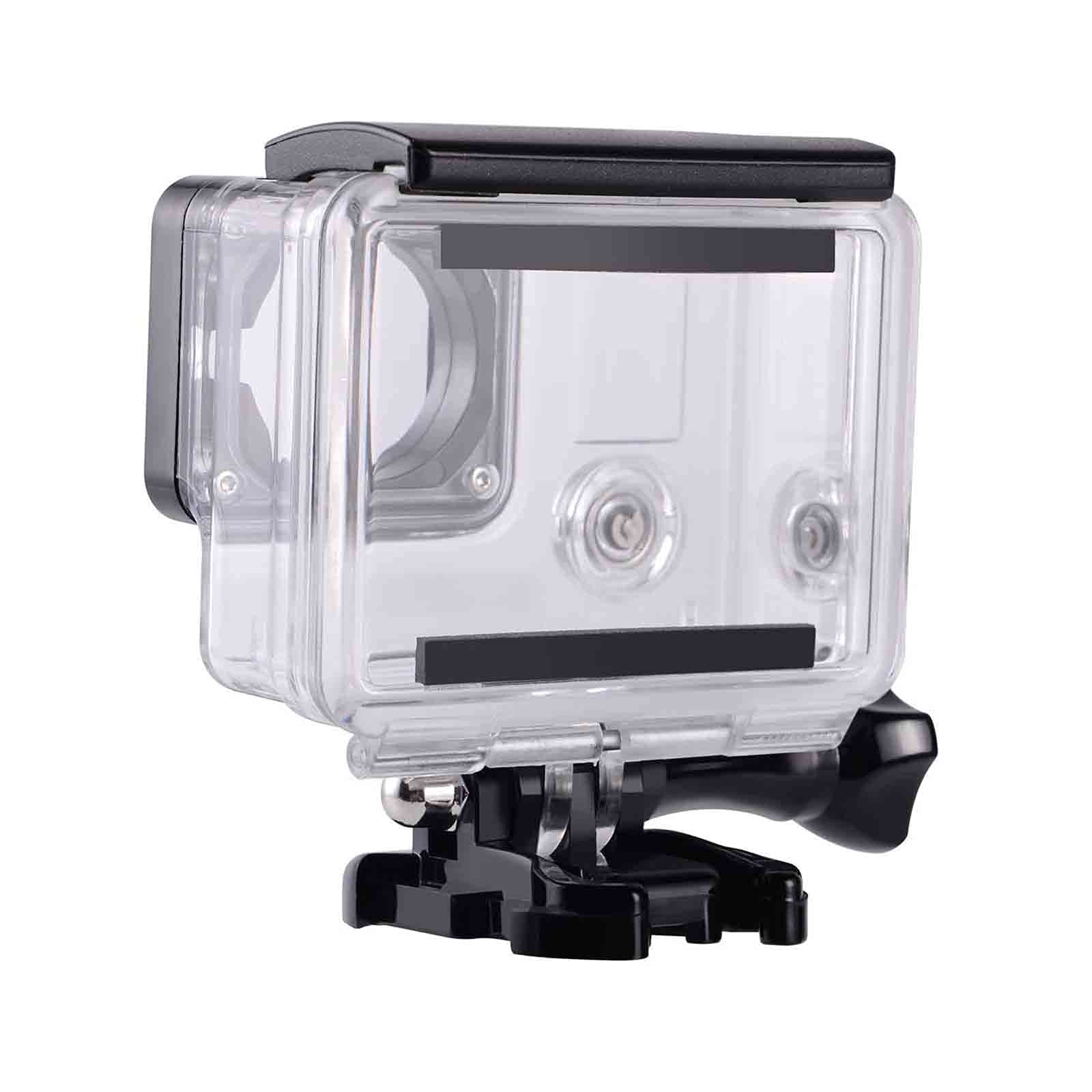 Inflatable Waterproof Camera Case for 3/4 Accessories, Protective Shell Housing for Sports, Underwater Diving, and Outdoor Adventures