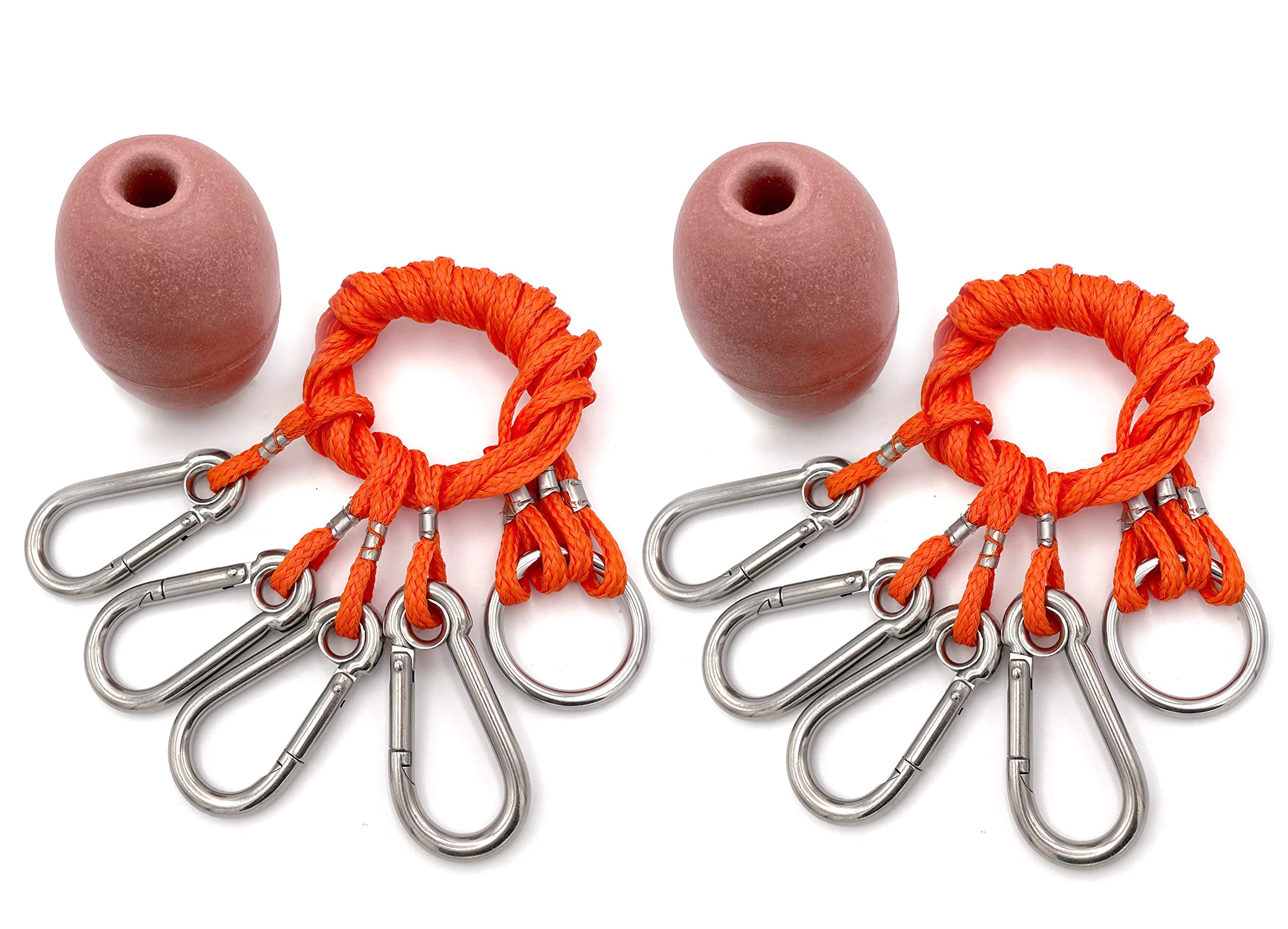 AirFly 4 Arm Crab Trap Harness with 304 Stainless Steel Hooks & Buoy Float - Durable Saltwater Fishing Gear for Crabbing, Lobstering & Shellfish Trapping