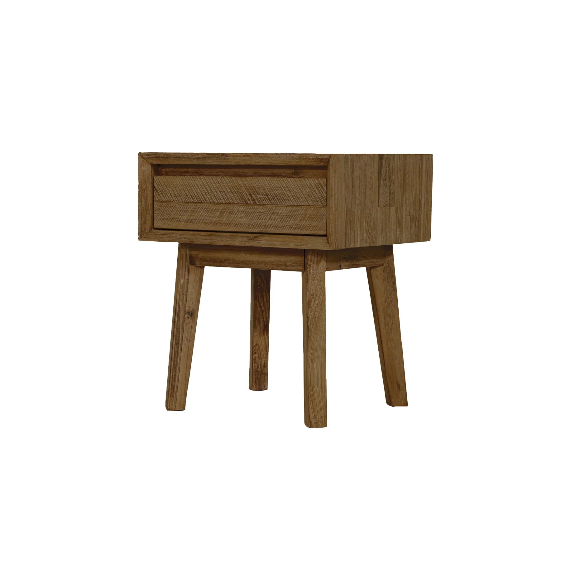 Gia Nightstand with Warm Pecan Finish - Modern Bedside Table for Bedroom, Living Room, or Guest Room - Stylish and Functional Storage Solution