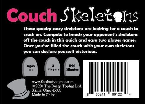 Skeletons Card Game - Fun & Fast 2 Player Strategy Game by The Dusty Top Hat | Perfect for Couples Game Night and Family Entertainment