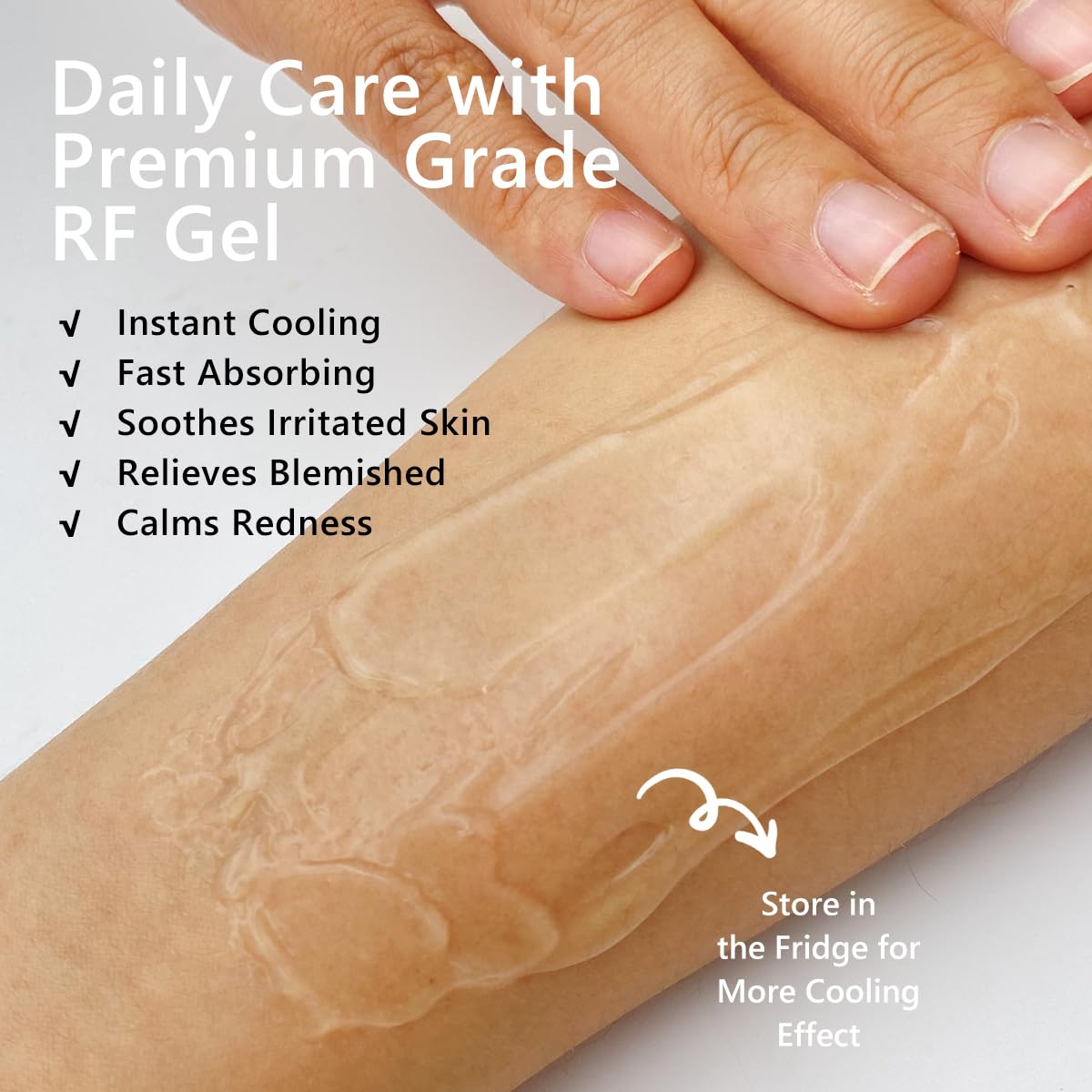 RF Facial Machine Conductive Gel - 300g Tube for Skin Soothing & Hydrating | Microcurrent Facial Treatment Gel | Professional Radio Frequency Therapy for Anti-Aging & Skin Tightening | Perfect for Home Spa & Beauty Salon Use