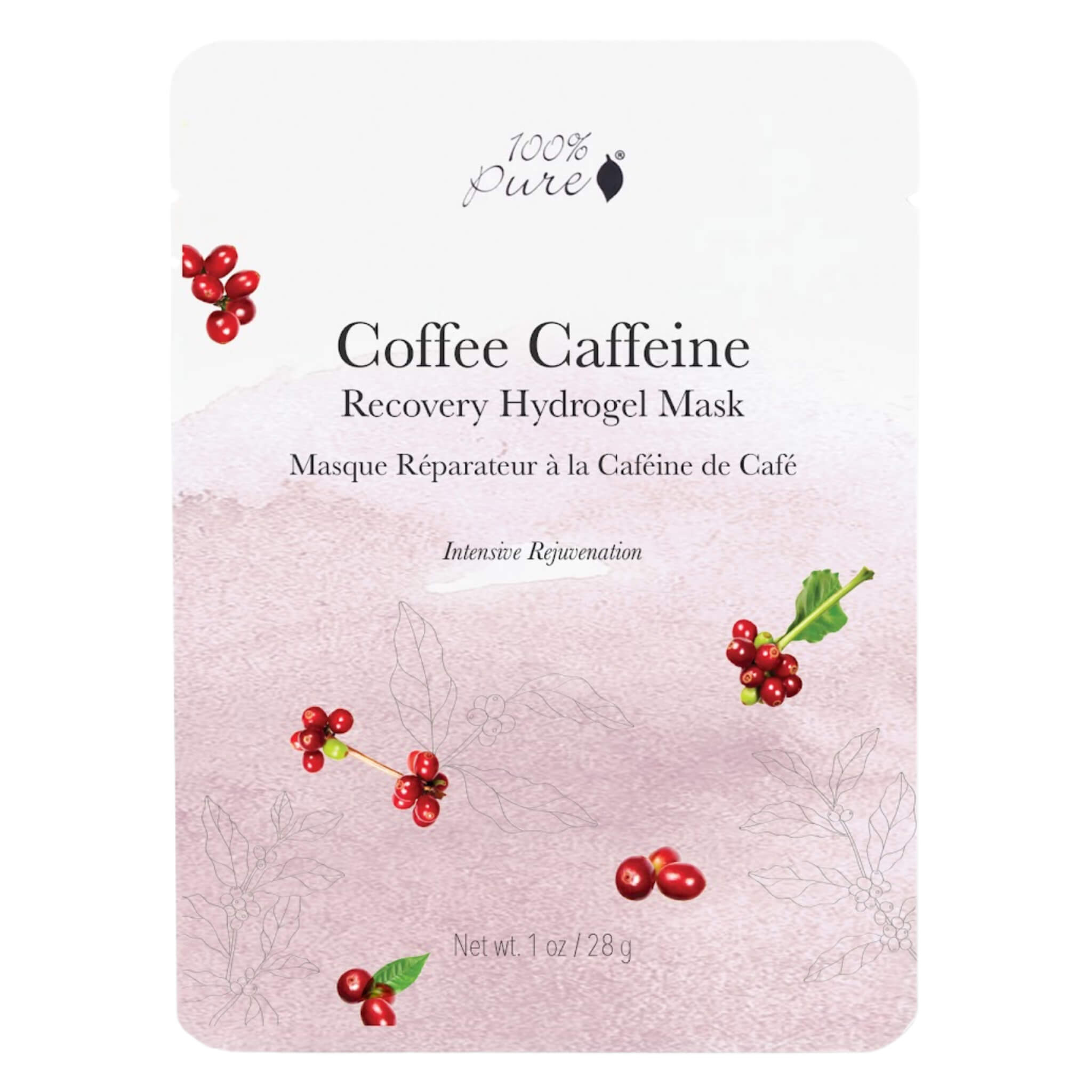 Caffeine Infused Hydrogel Face Mask for Dark Circles & Puffiness - Revitalizing Eye Treatment for Tired Skin - Perfect for Morning Routine & Post-Travel Recovery