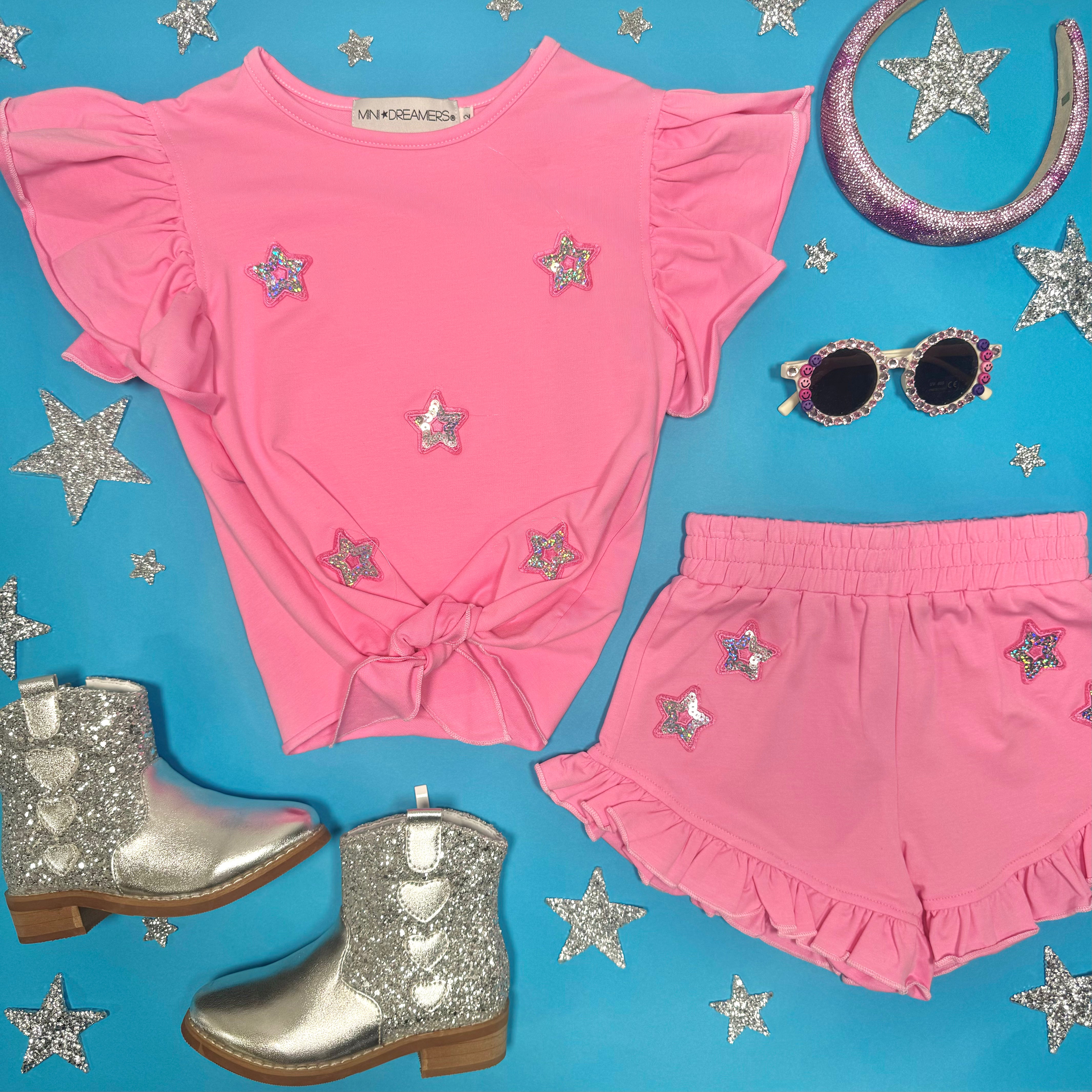 ZOEY STARS Women's Summer Casual 2-Piece Outfit - Short Sleeve Top & Shorts Set | Perfect for Beach, Vacation, and Everyday Wear