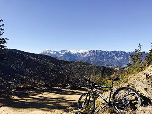 20x30 Inch Vibrant Alpine Mountain Bike Sports Poster - High-Quality Laminated Wall Art for Home & Office Decor - Perfect for Living Rooms, Bedrooms, and Cycling Enthusiast Spaces