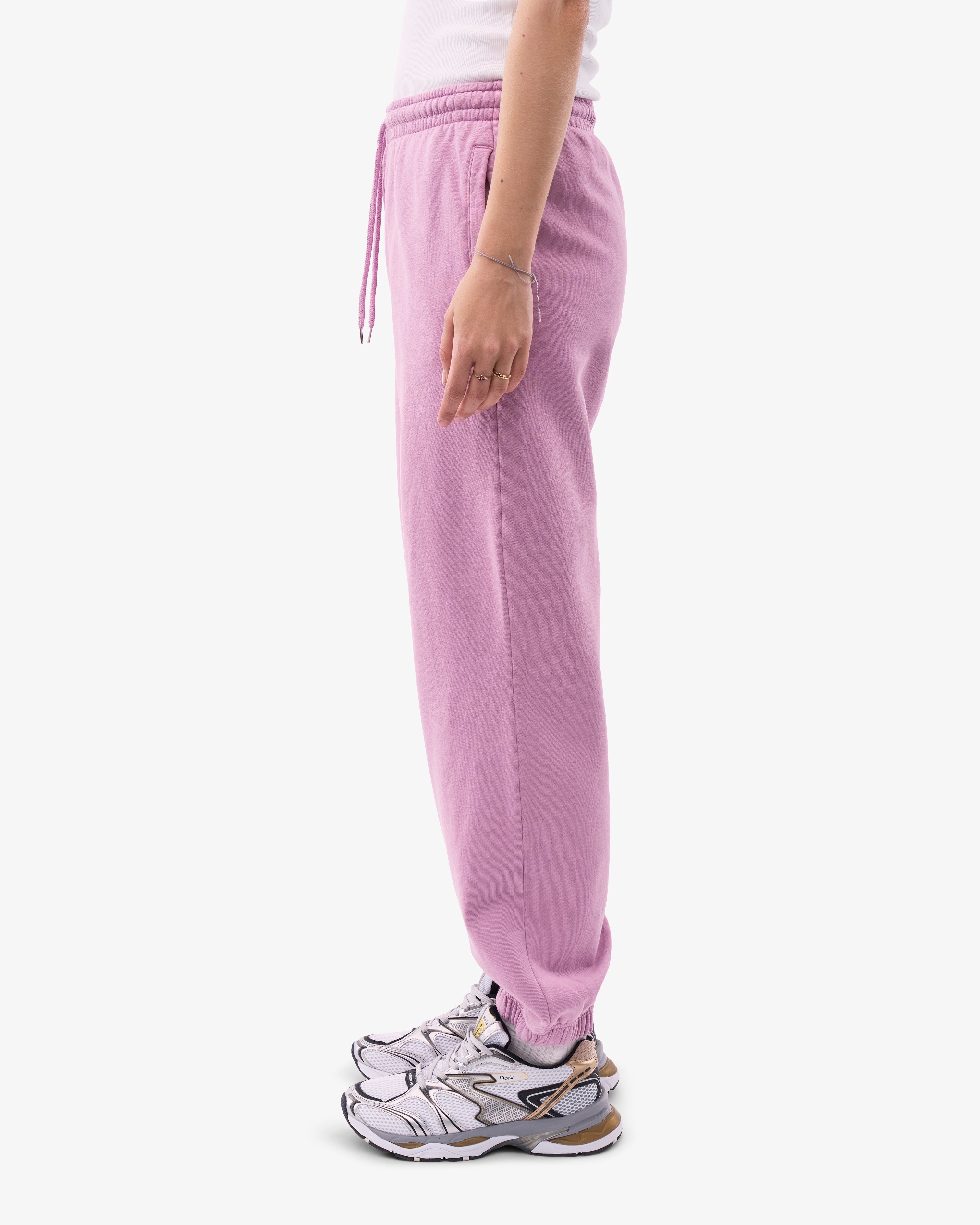 Organic Relaxed Sweatpants for Women - Soft Cotton Casual Lounge Pants with Cherry Blossom Print - Perfect for Yoga, Home Wear and Relaxation