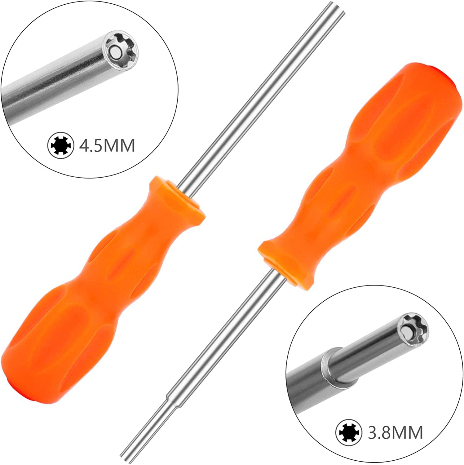 Okutani 3-Pack Gamebit Security Screwdriver Set - 3.8mm & 4.5mm Gamebit + 2.5mm Triwing Screwdriver for Nintendo SNES, NES, N64, GameBoy Repair & Maintenance - Perfect for Console Modding, Controller Fixing & Retro Gaming Accessories