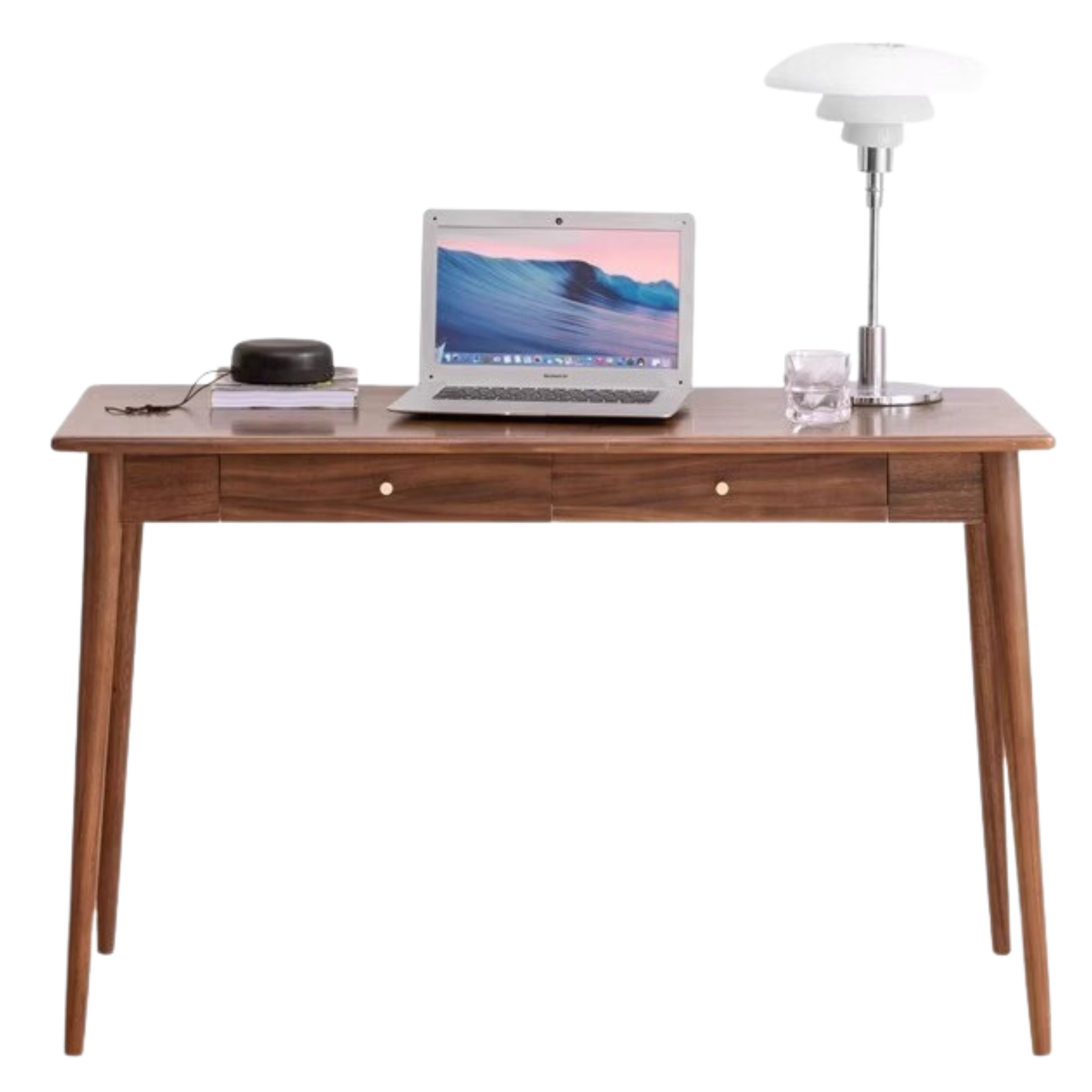 Premium Black Walnut Solid Wood Office Desk - Handcrafted Executive Workstation for Home & Business | Perfect for Remote Work, Study & Professional Workspaces