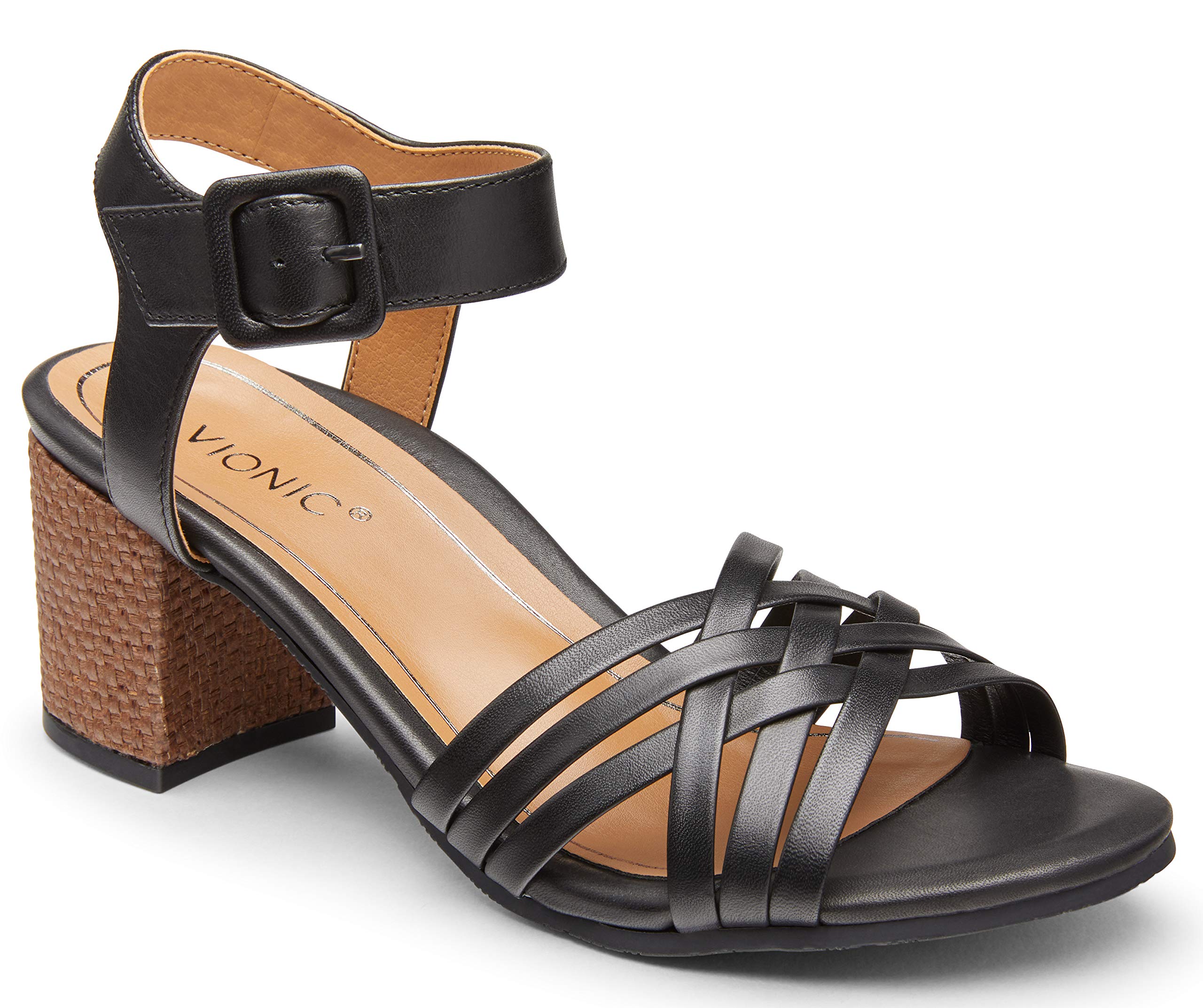 Vionic Women's Peony Comfortable Orthotic Sandals for Plantar Fasciitis Relief - Perfect for Walking, Travel & Summer Outfits