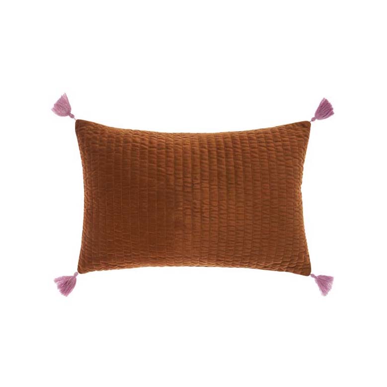 **Drew Paprika Long Filled Cushion - Soft and Comfortable Throw Pillow for Sofa, Bed, or Floor - Perfect for Living Room, Bedroom, and Home Decor**