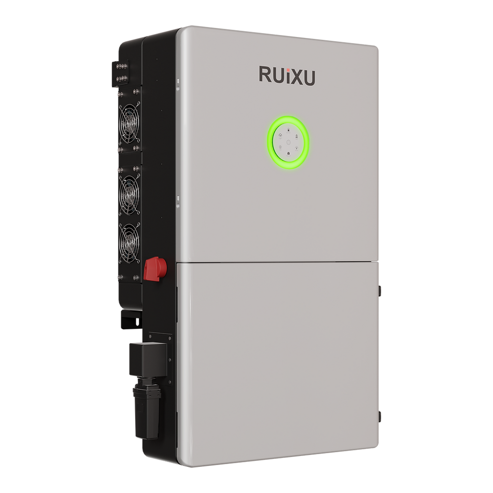 RUiXU 12K Split Phase Hybrid Inverter with UL1741 Certification - Perfect for Off-Grid Solar Systems & Home Energy Backup