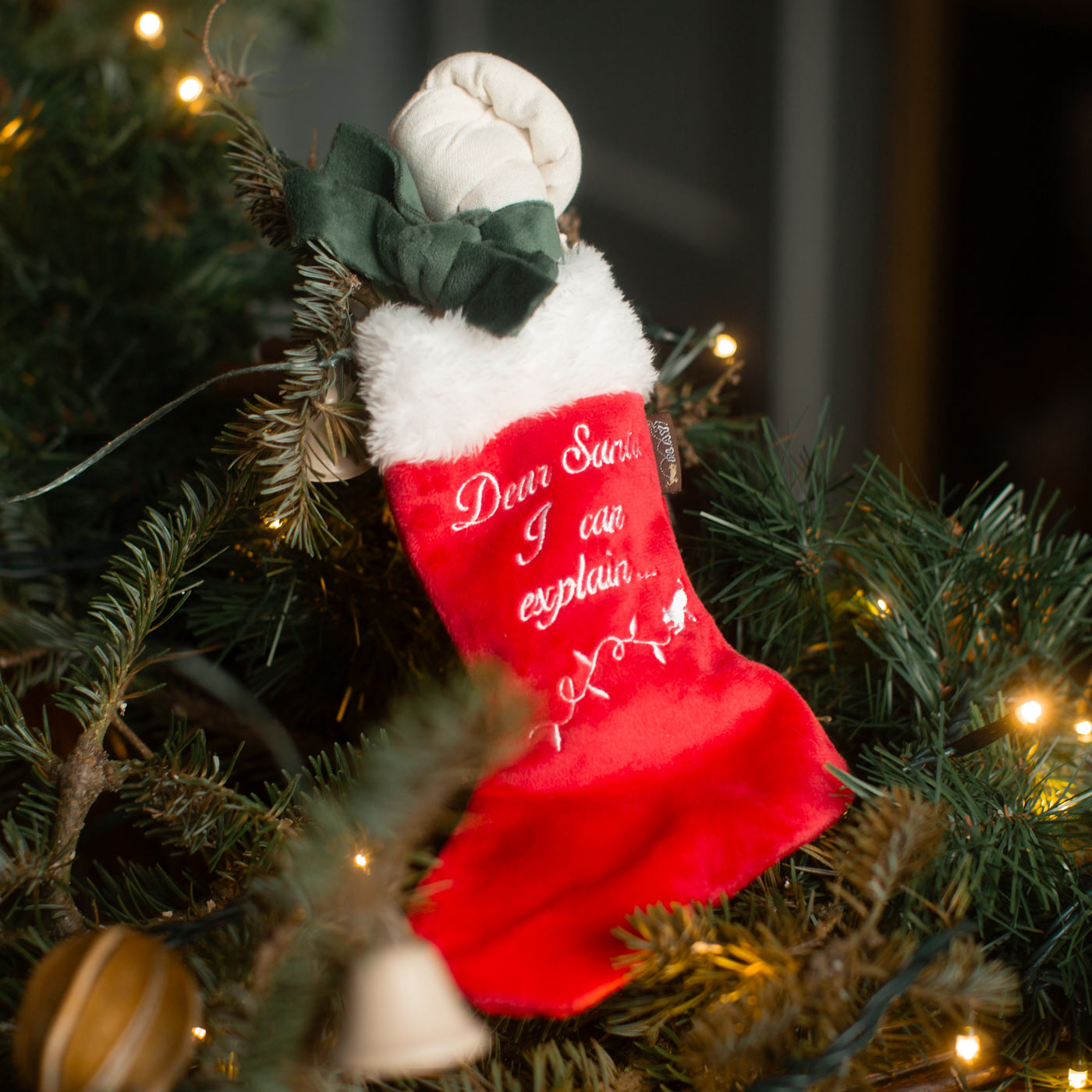 P.L.A.Y. Merry Woofmas Christmas Dog Stocking for Pets - Festive Holiday Pet Gift for Dogs, Puppies & Good Boys - Perfect for Christmas Decorations & Pet Stocking Stuffers