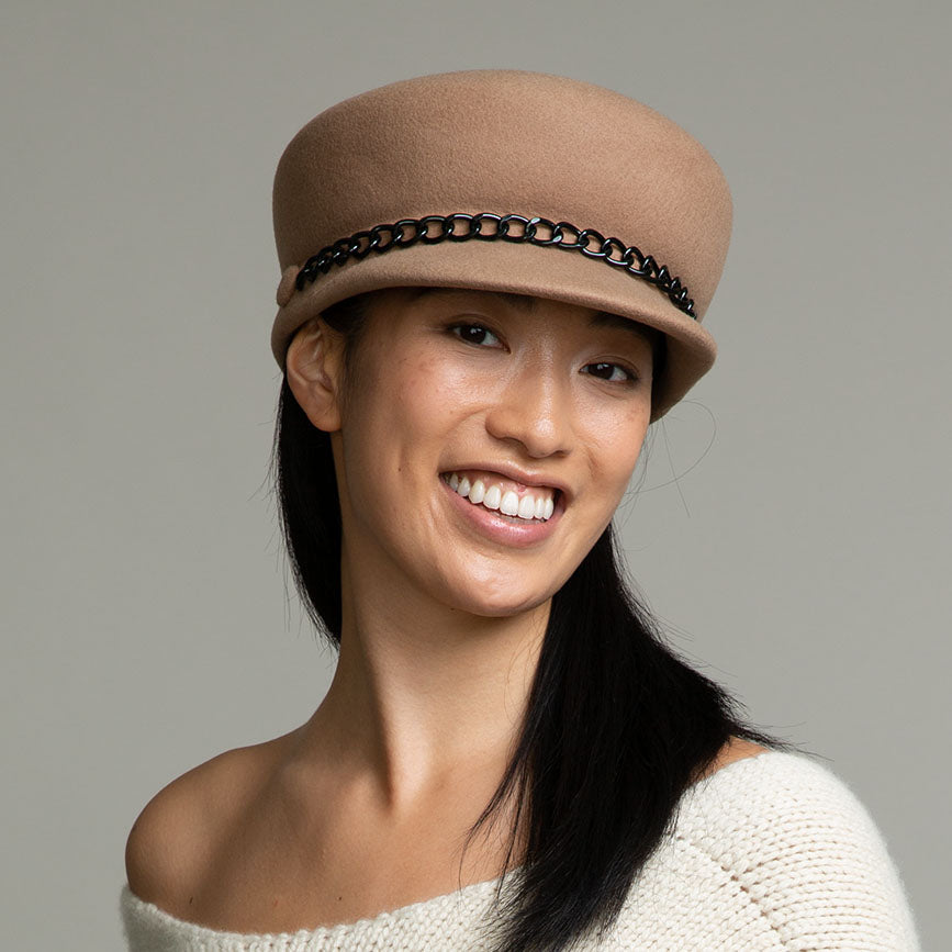 Sabrina Wool Felt Cap for Women - Soft & Warm Winter Hat - Stylish Beret for Outdoor Activities, Travel & Fashion