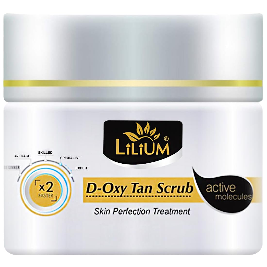 Lilium D Oxy Tan Scrub 40g – Exfoliating Face & Body Scrub for Tan Removal, Brightens Skin & Reduces Acne Marks – Kojic Acid & Milk Formula to Repair UV Damage – Paraben, Peroxide & Sulfate Free – 100% Vegan & Dermatologist Tested – For Men & Women – Perfect for Post-Sun Care & Daily Skin Brightening Routine
