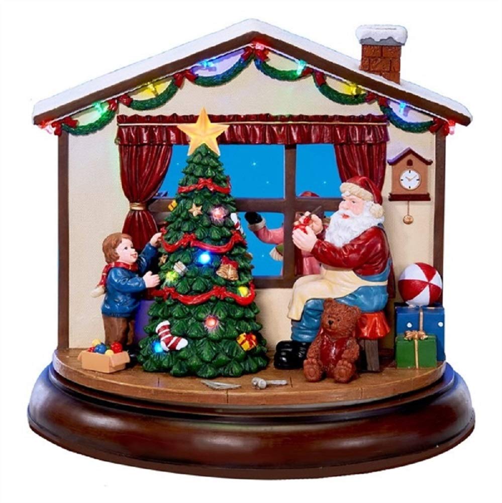 I Spy Santa Music Box - Christmas Holiday Decorative Musical Gift for Kids & Adults - Perfect for Home Decor, Party Favors & Festive Celebrations
