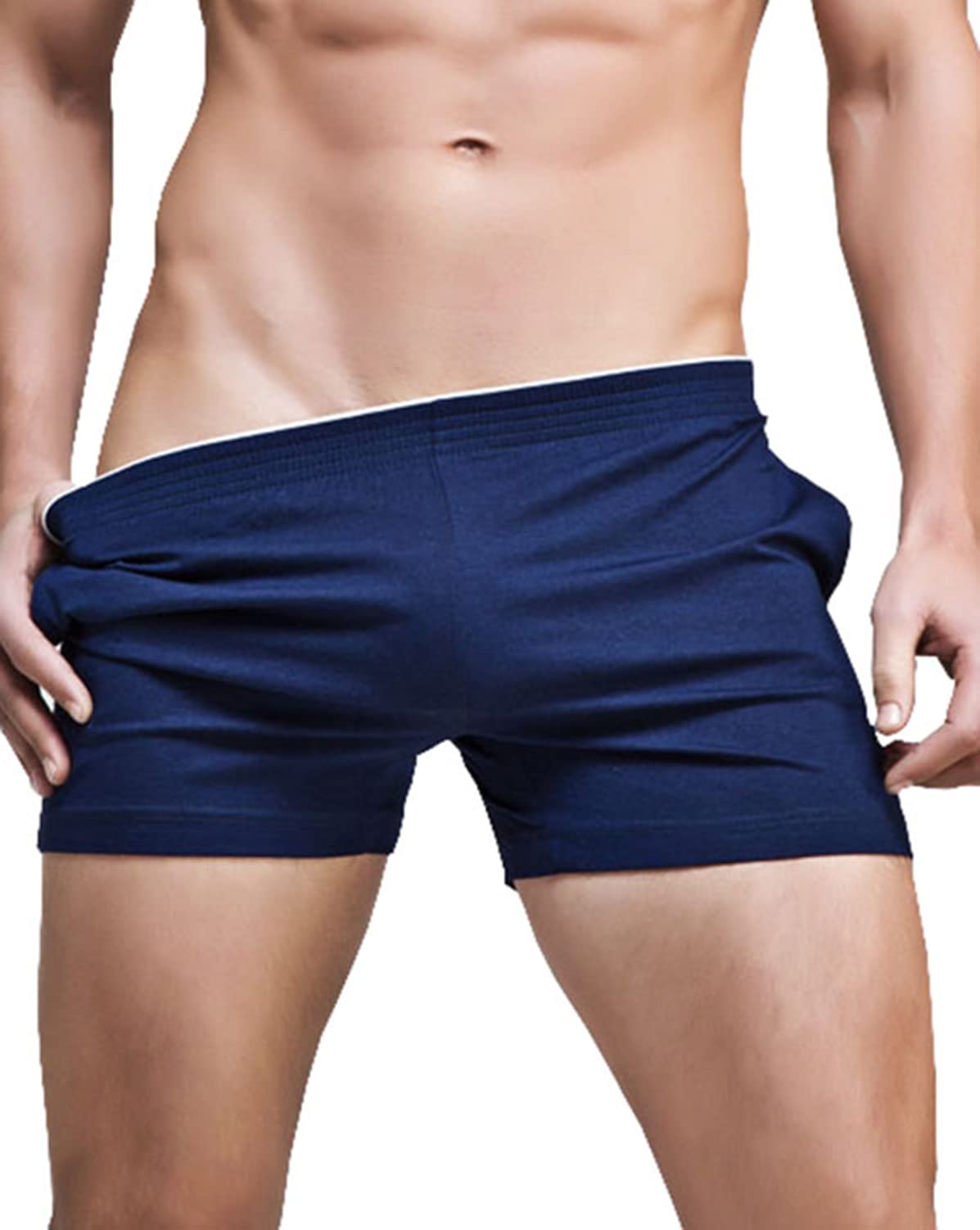 Men's Soft Lounge Pajama Shorts with Pockets - Comfortable Sleepwear for Relaxing at Home, Lounging & Summer Nights