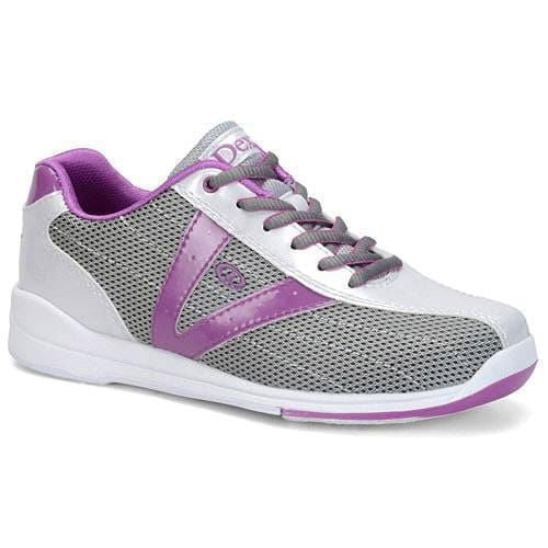 Dexter Women's Vicky Bowling Shoes - Silver Grey & Purple - Comfortable & Stylish for League Play & Casual Bowling