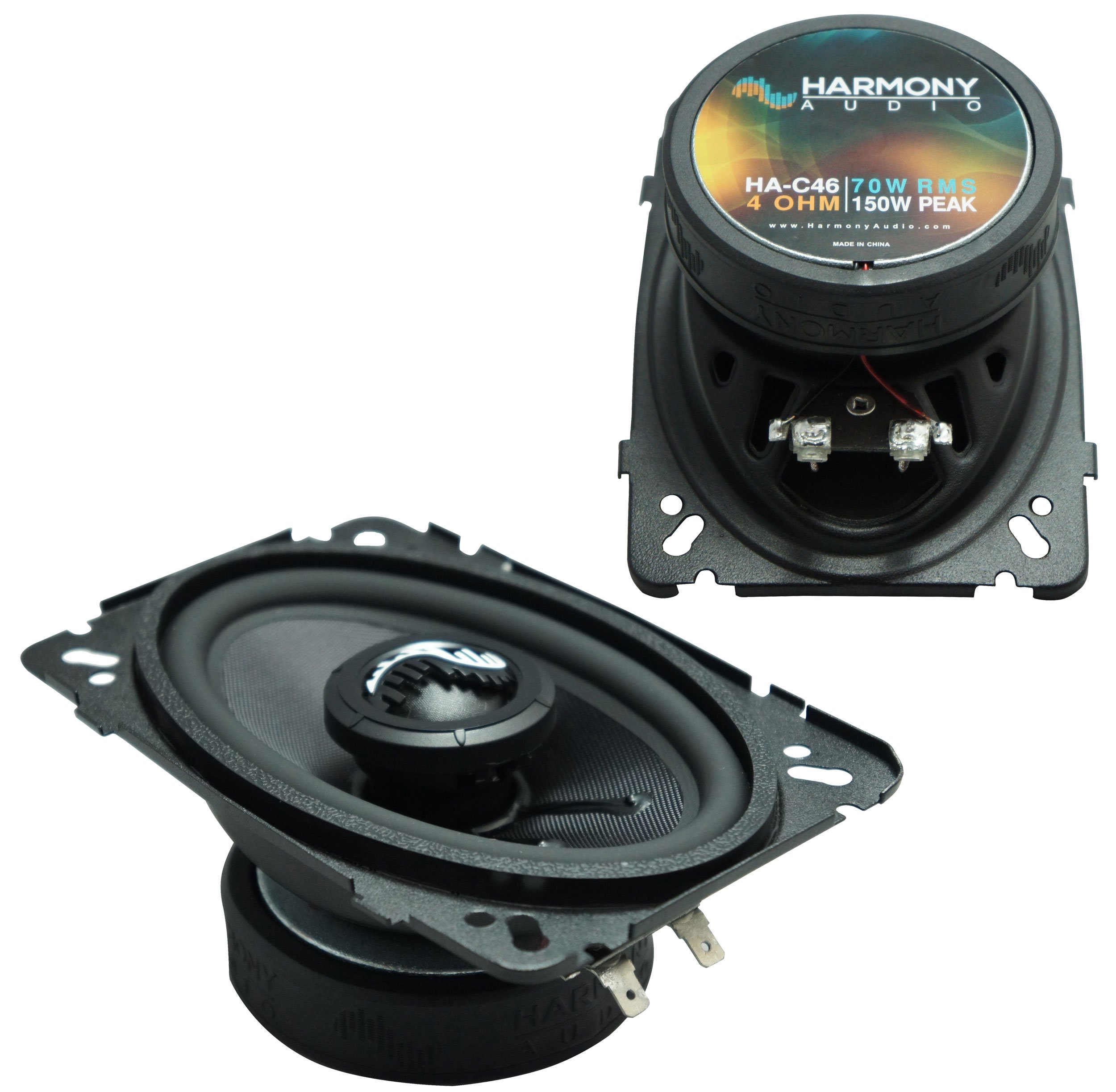 Premium Harmony Audio HA-C46 & HA-C69 Speaker Bundle – Direct Replacement for 2004-2005 Chevy Malibu Classic | Factory Speaker Upgrade for Enhanced Car Audio System | Perfect for Road Trips & Daily Commutes