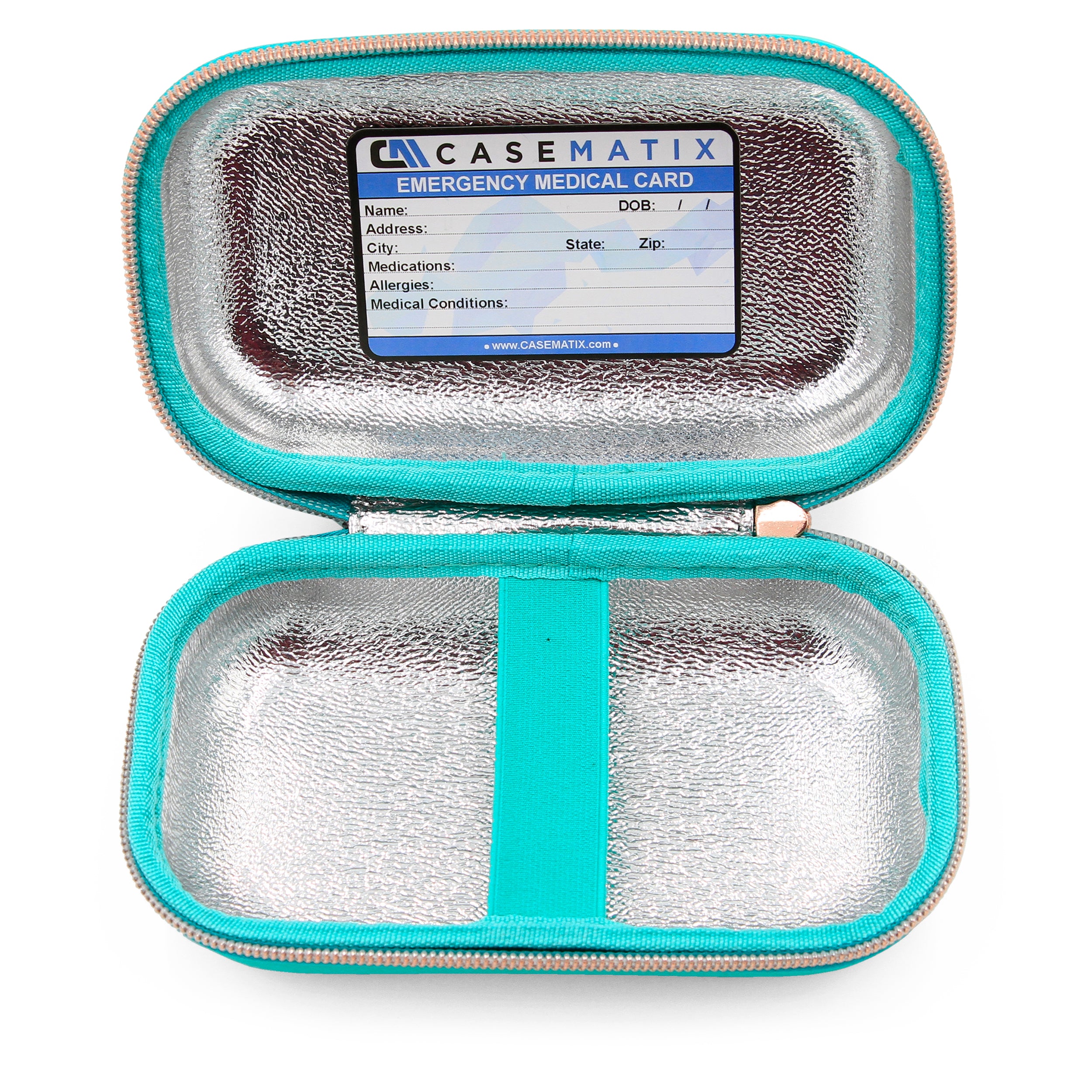 CASEMATIX Insulated Travel Bag Case for Kids & Adults - Portable Cooler Lunch Box for School, Work, Picnics & Outdoor Adventures (Case Only)