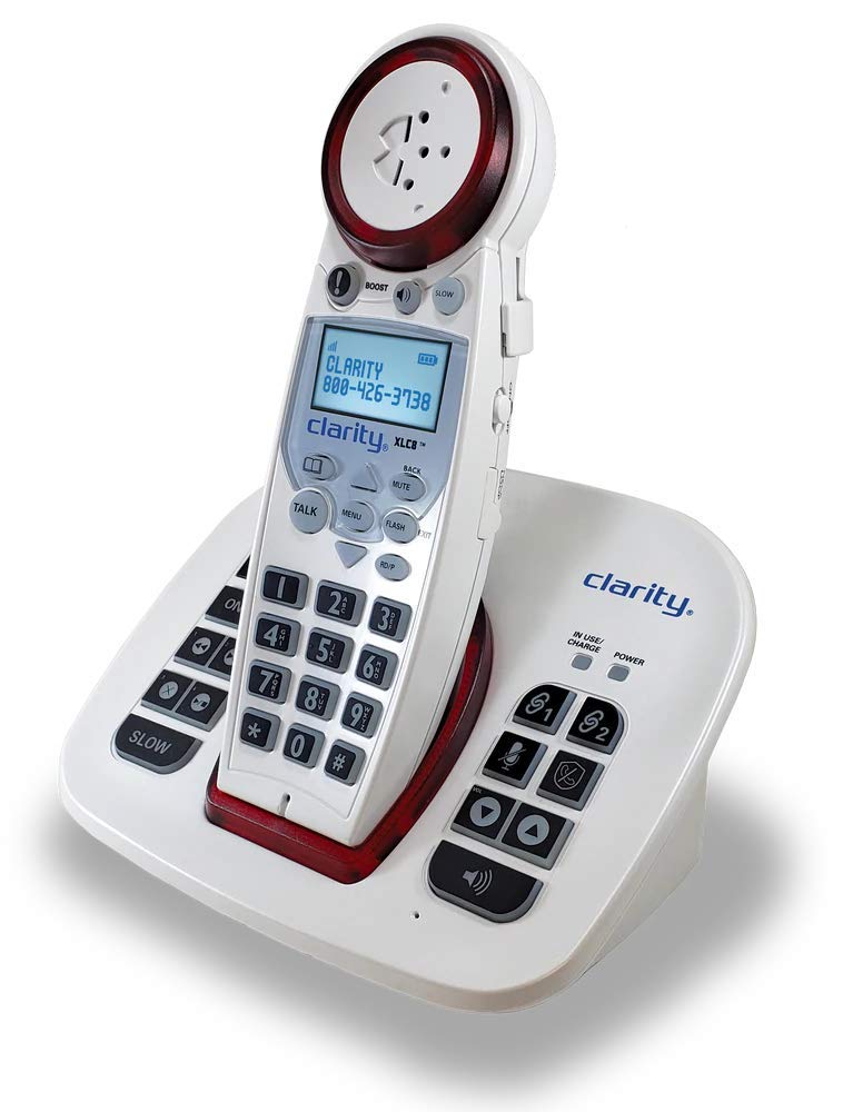 Clarity XLC8 DECT 6.0 Cordless Phone with Extra Loud Volume & Big Buttons - Hearing Amplified for Seniors - Perfect for Home, Office & Elderly Care
