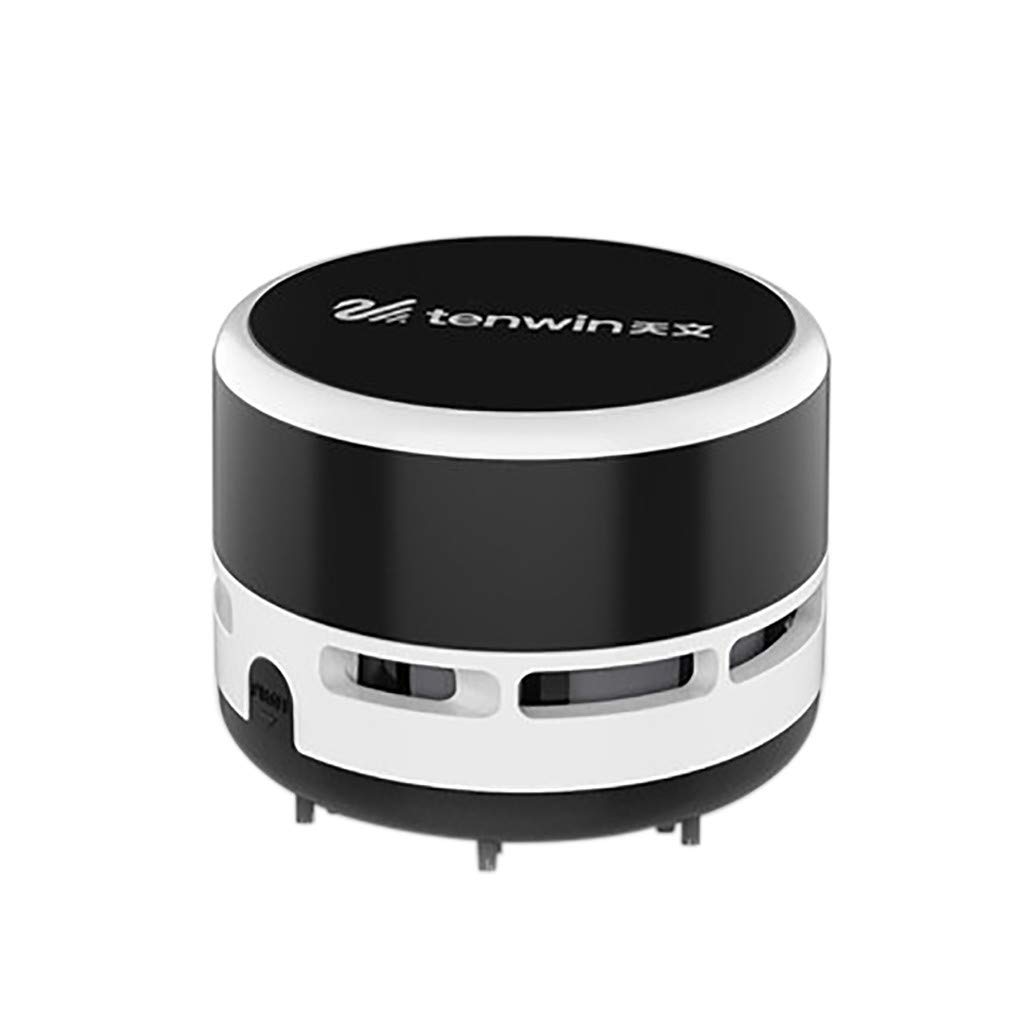 Extere Smart Robot Vacuum Cleaner with Edge Cleaning - Rechargeable Automatic Dust Sweeper for Hardwood Floors & Carpets - Ideal for Pet Hair, Home & Office Cleaning (Black)