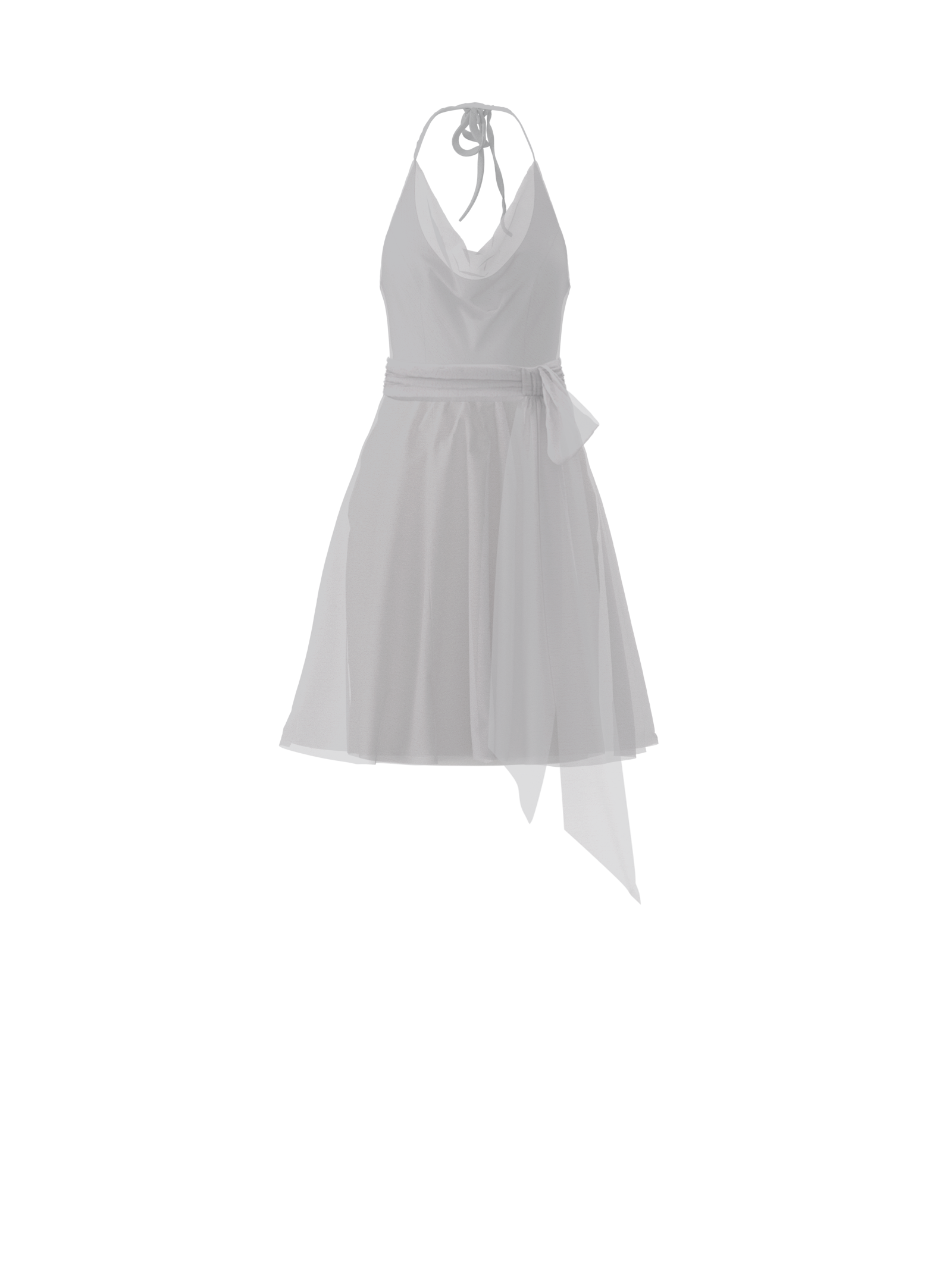 Daryn Bodice, Carla Skirt & Sash Belt in Platinum - Perfect for Weddings, Prom and Formal Occasions