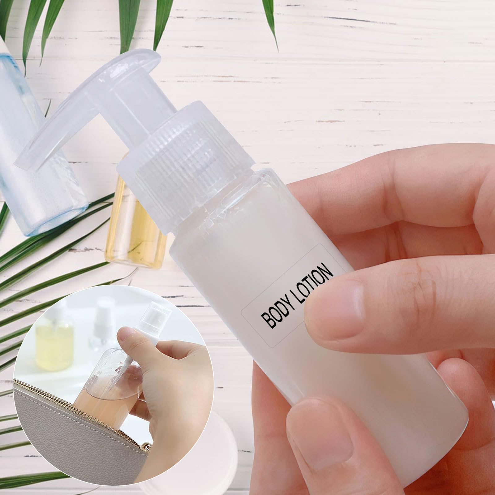 300 PCS Waterproof Labels for Travel Bottles - Clear Bathroom & Beauty Organization Stickers for Shampoo, Conditioner, Lotion & Cream - Perfect for Travel Kits, Toiletry Bags & Cosmetic Storage