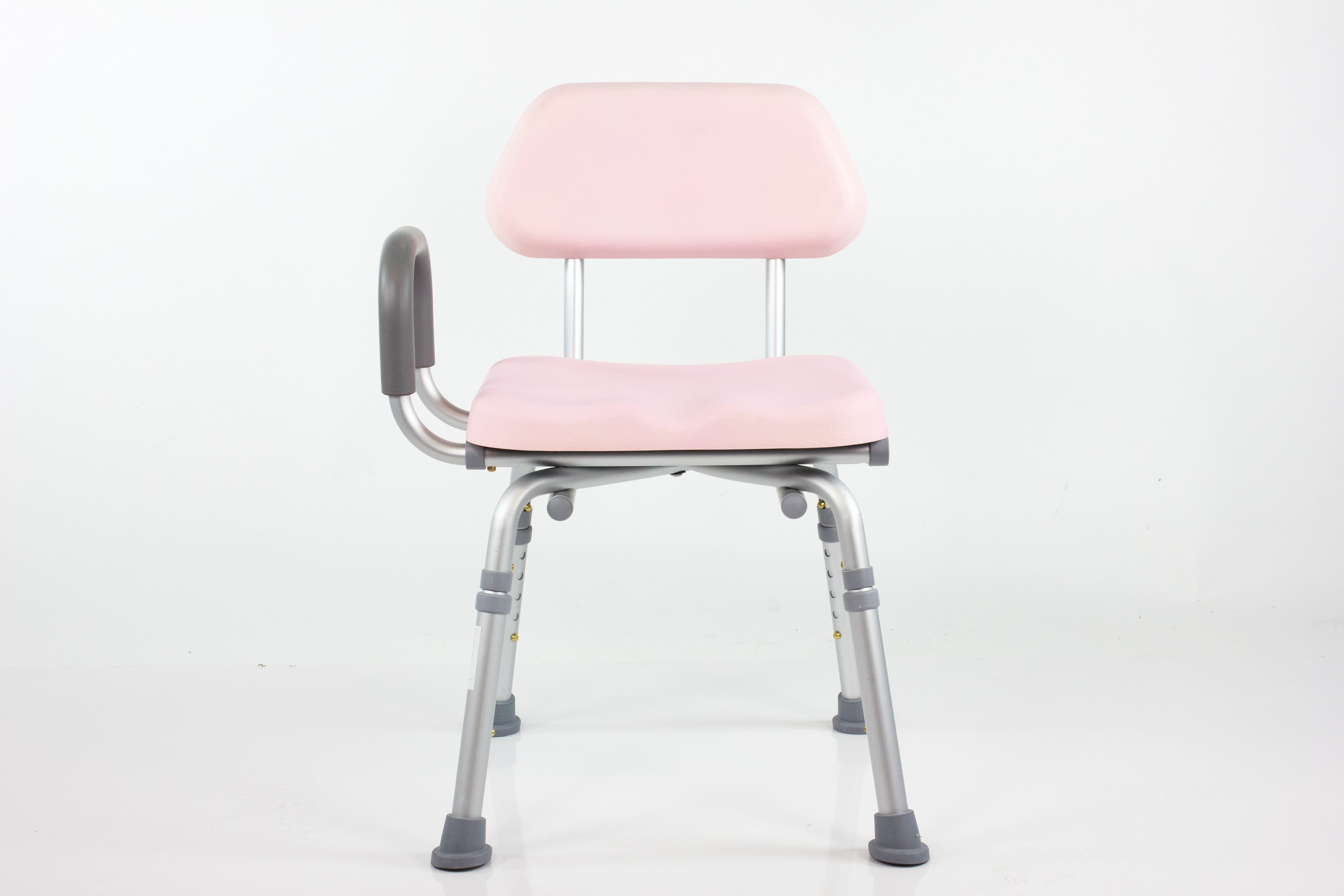 ComfortAble™ Deluxe Padded Bath Shower Chair with Armrests - Non-Slip & Adjustable Height for Elderly & Disabled Safety in Bathroom