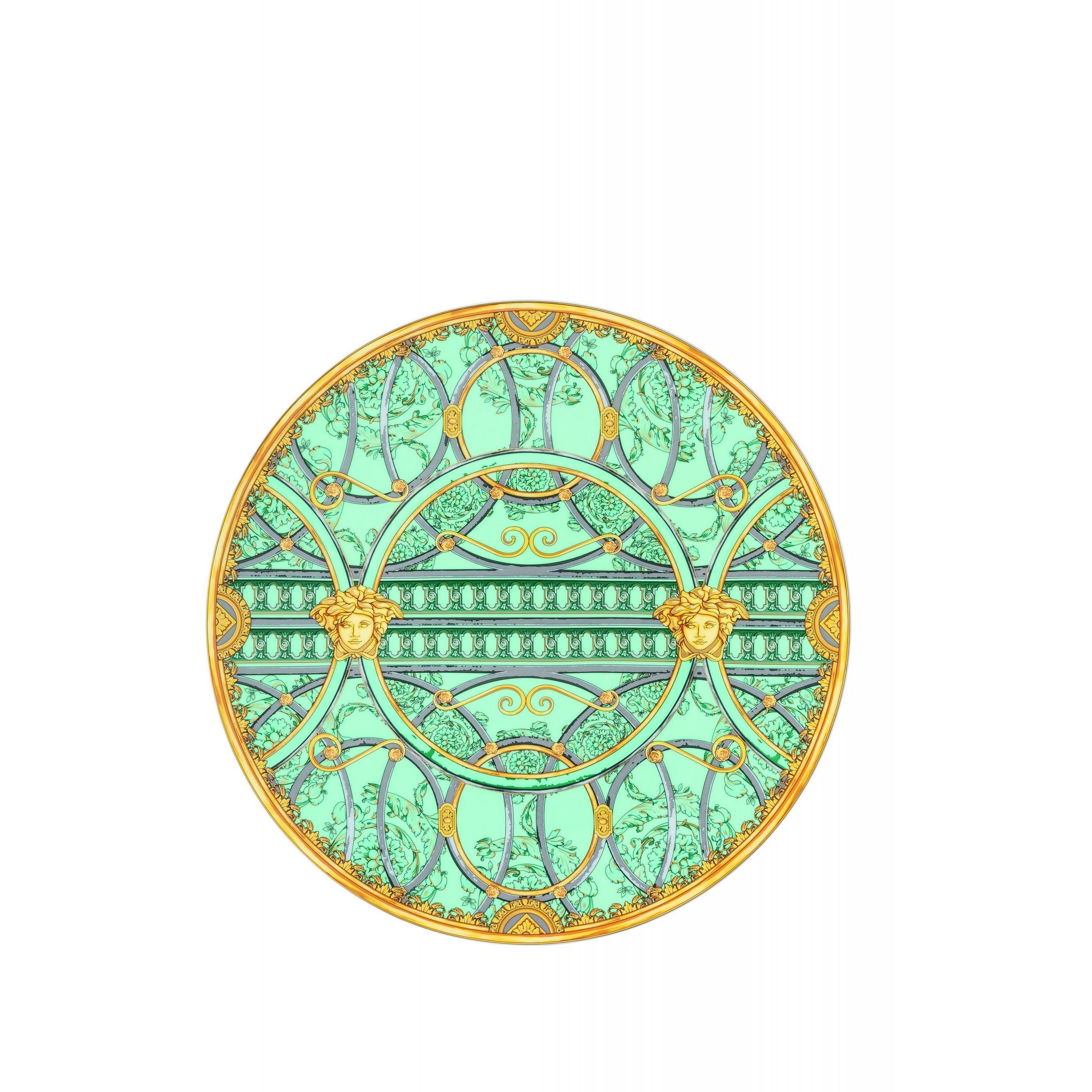 La Scala del Palazzo Verde Service Plate - Elegant Italian Ceramic Dinnerware for Fine Dining & Special Occasions | Perfect for Weddings, Restaurants & Upscale Entertaining