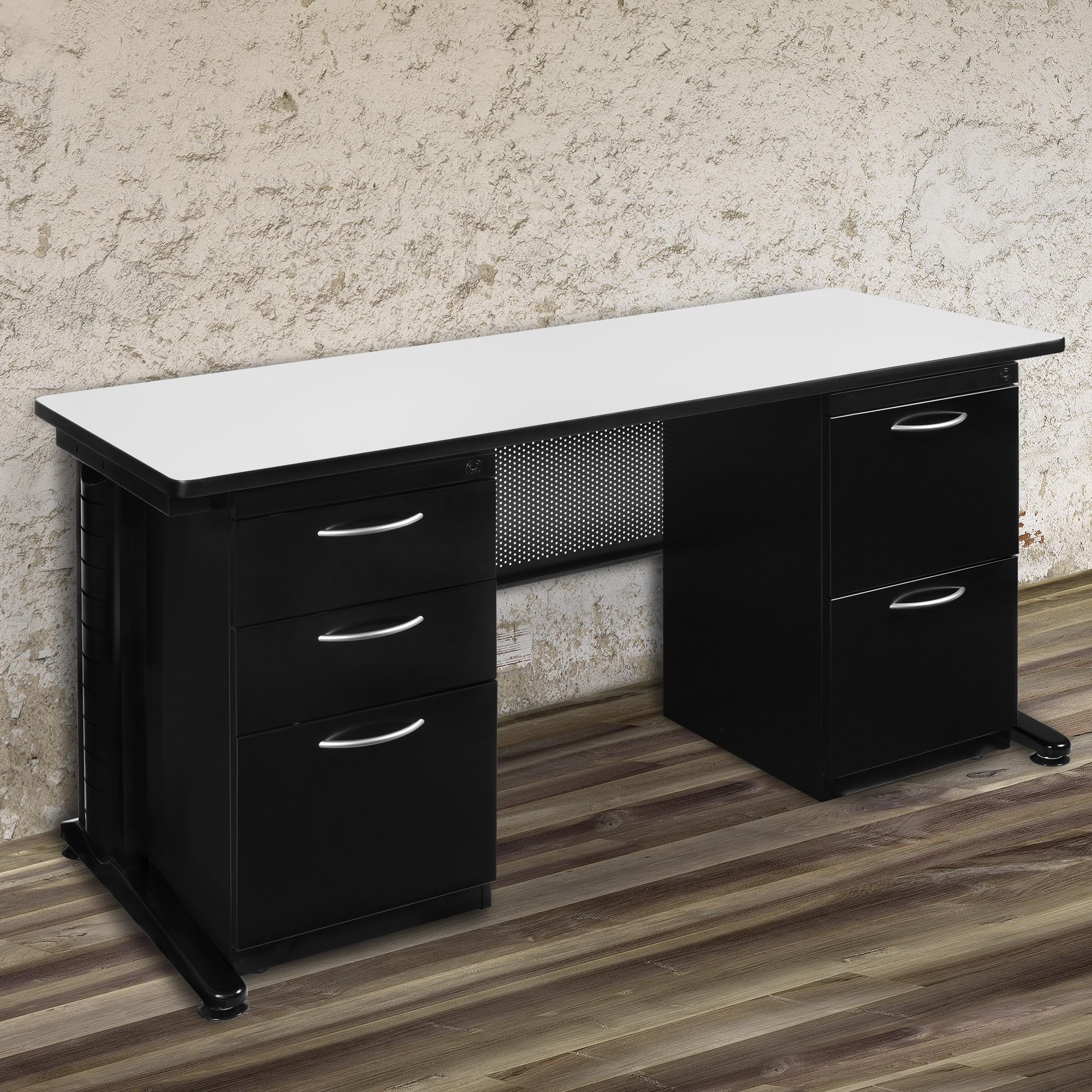 Regency Pedestal Desk Fusion Double - 72