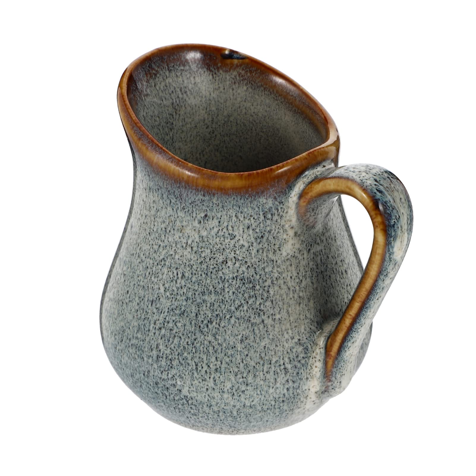 Ceramic Gravy Boat Creamer Pitcher - Mini Porcelain Milk Jug for Coffee, Tea & Salad Dressing