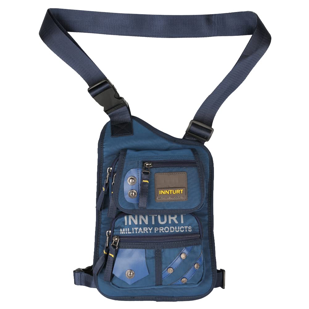 Tactical Leg Bag - Blue Thigh Pouch for Hiking & Outdoor