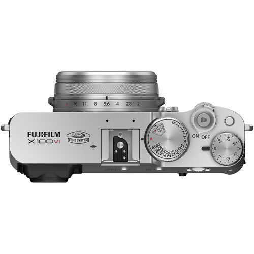 FUJIFILM X100VI Digital Camera 40.2MP APS-C Sensor - Silver | Compact & Lightweight for Travel, Street Photography & Vlogging