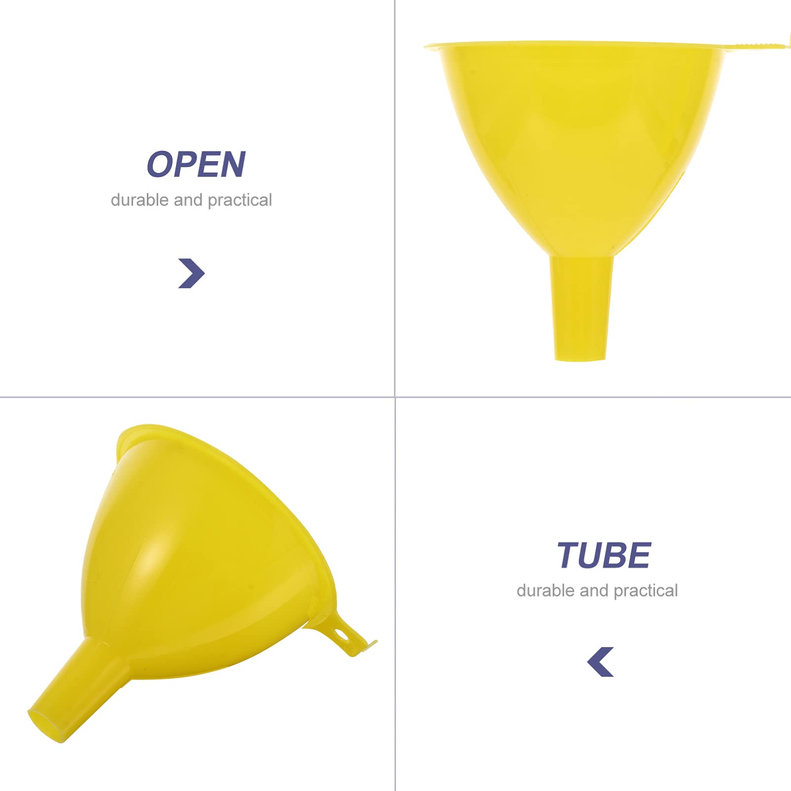 10pcs Mini Plastic Funnels for Laboratory, Essential Oils & Experiments - Small Liquid Transfer Funnels for DIY, Home Science & Chemistry Projects