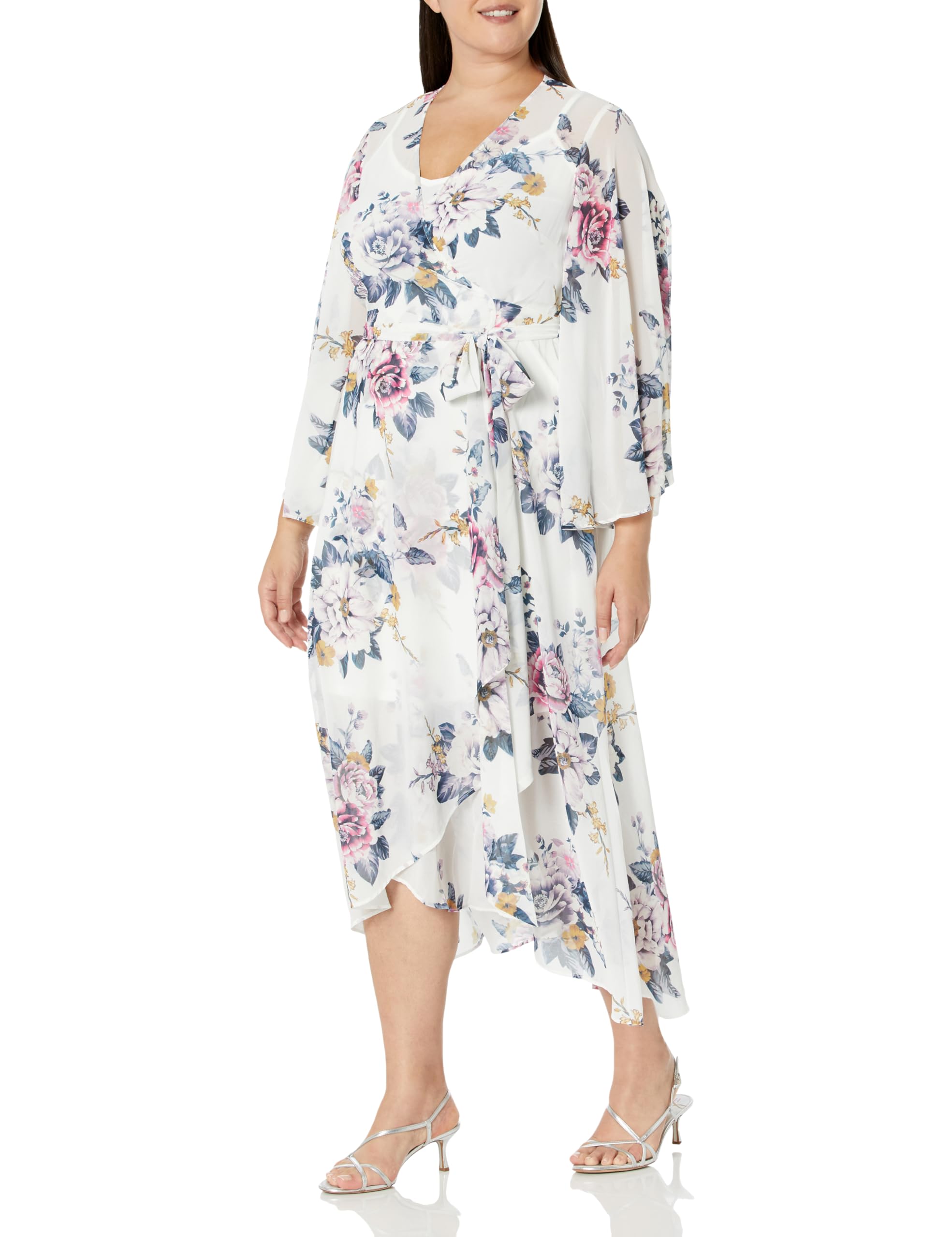 City Chic Women's Maxi Fleetwood PRT Dress - Elegant Flowy Long Dress for Casual & Evening Wear | Perfect for Parties, Weddings & Summer Outfits