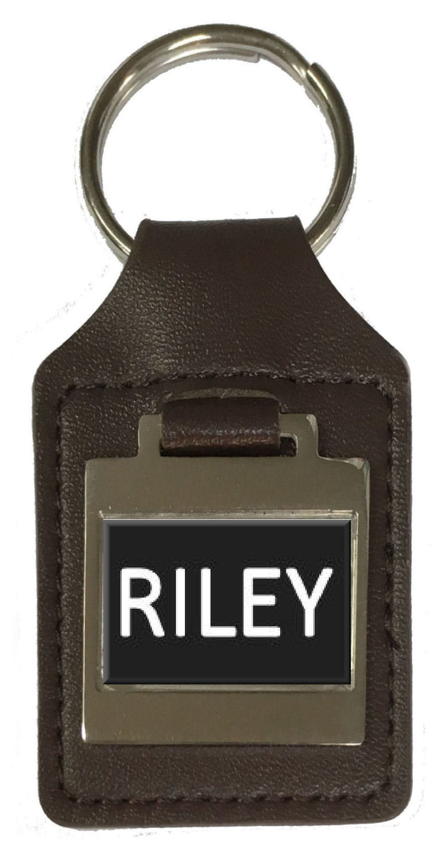 Personalized Leather Keychain with Custom Name Engraving - Perfect Birthday Gift for Riley - Ideal for Keys, Wallets & Everyday Carry Accessories
