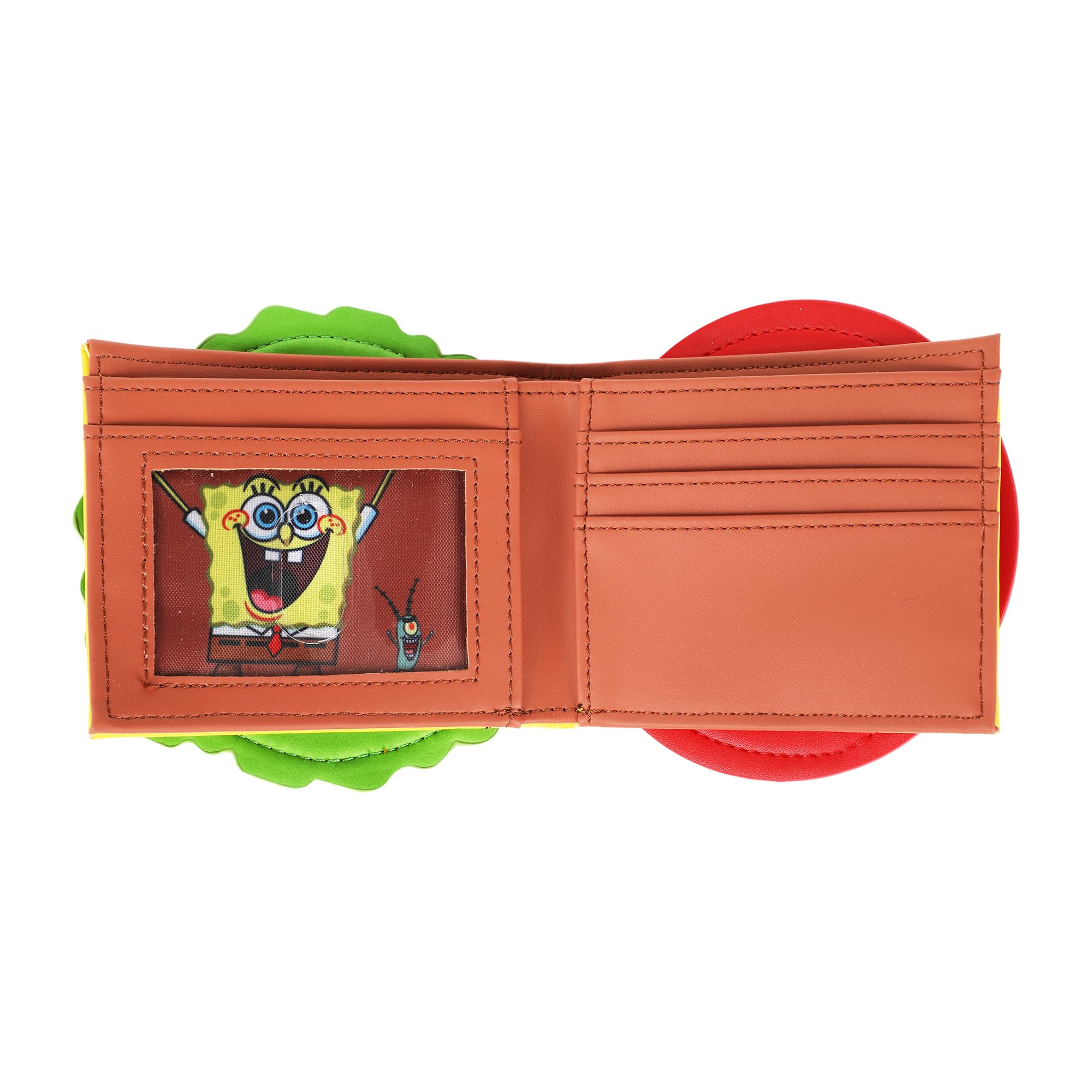 Spongebob Squarepants Krabby Patty Novelty Wallet - Fun Cartoon Character Money Holder for Fans, Collectors & Gift Giving - Perfect for Cosplay, Themed Parties & Everyday Use