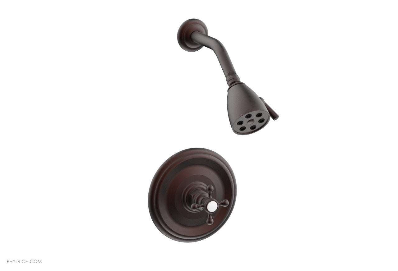 HEX TRADITIONAL Pressure Balance Shower Set 500 21 - Chrome Finish Bathroom Faucet for Modern & Classic Home Decor, Perfect for Spa-Like Shower Experience