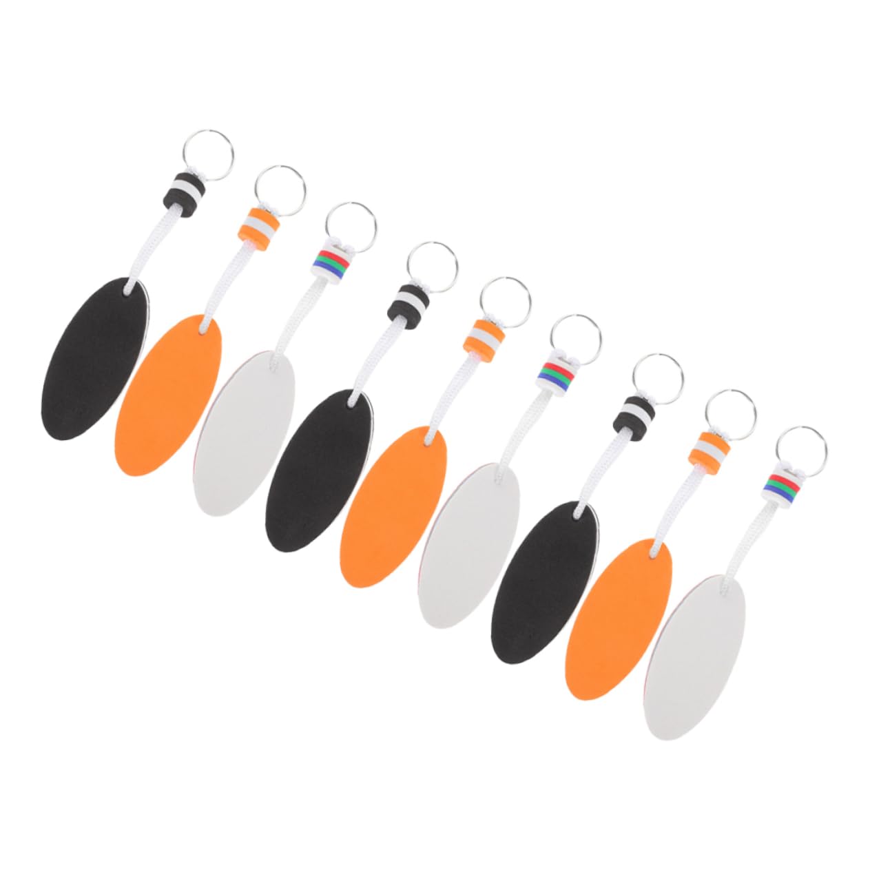BCOATH 9-Piece EVA Boat Floating Keychain Set - Waterproof Surfboard Keyring for Boating, Swimming & Outdoor Activities - Perfect for Kayaking, Fishing & Beach Adventures