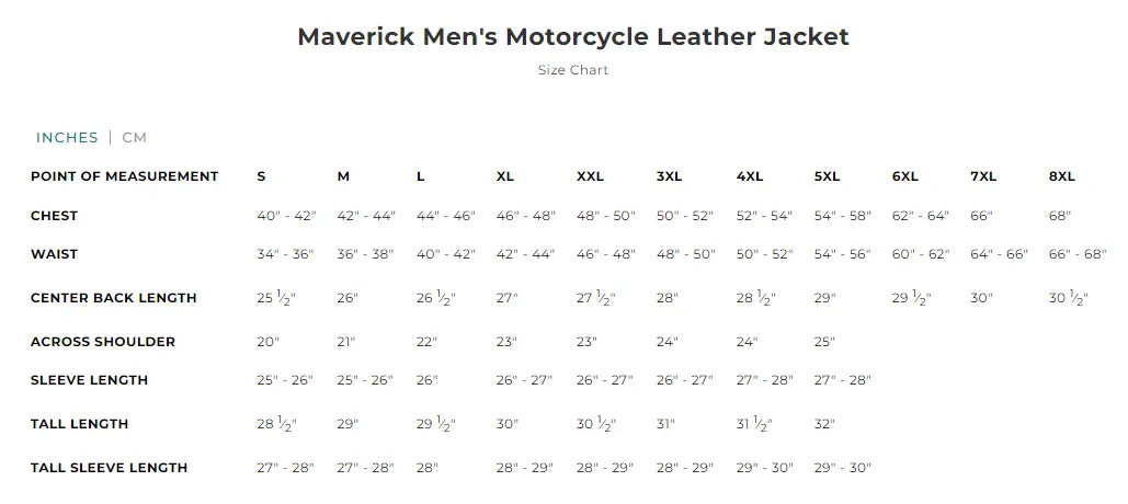Open Road Men's Maverick Genuine Leather Motorcycle Jacket - Biker Riding Gear for Harley Davidson & Cruiser Motorcycles - Perfect for Commuting & Road Trips