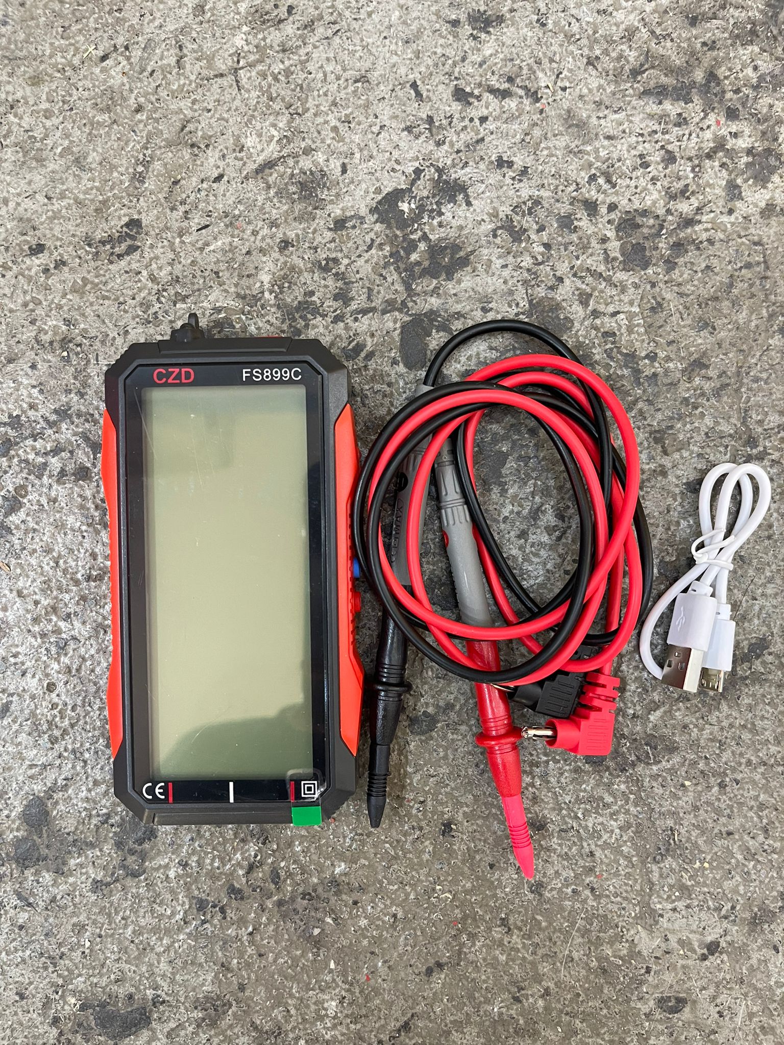 FS899C AC/DC Digital Multimeter - True RMS Auto-Ranging Multitester for Home, Car & Electrical Repairs | Voltage, Current, Resistance Tester | Ideal for Electricians, DIY & Automotive Use