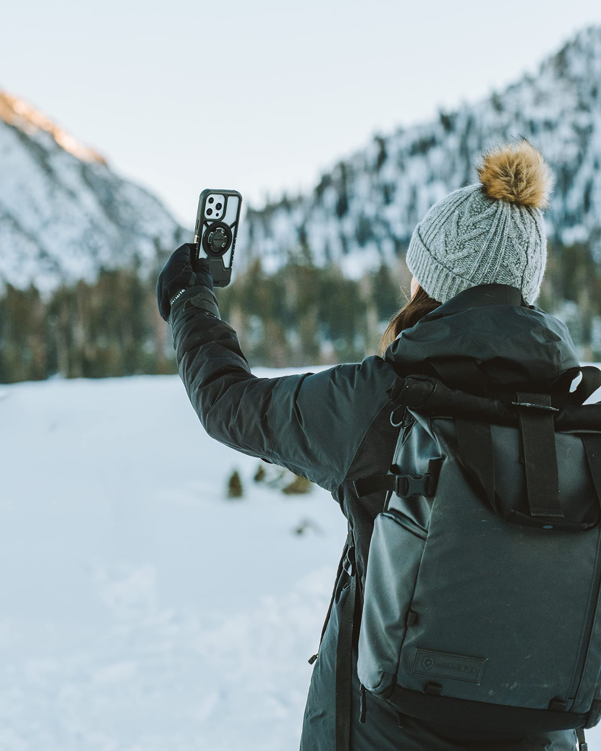Rokform Crystal Series iPhone 13 Pro Case - Slim Magnetic Clear Cover with Dual Magnet & MagSafe Compatibility, RokLock Twist Lock, Drop Tested Armor - Perfect for Outdoor Adventures & Daily Use