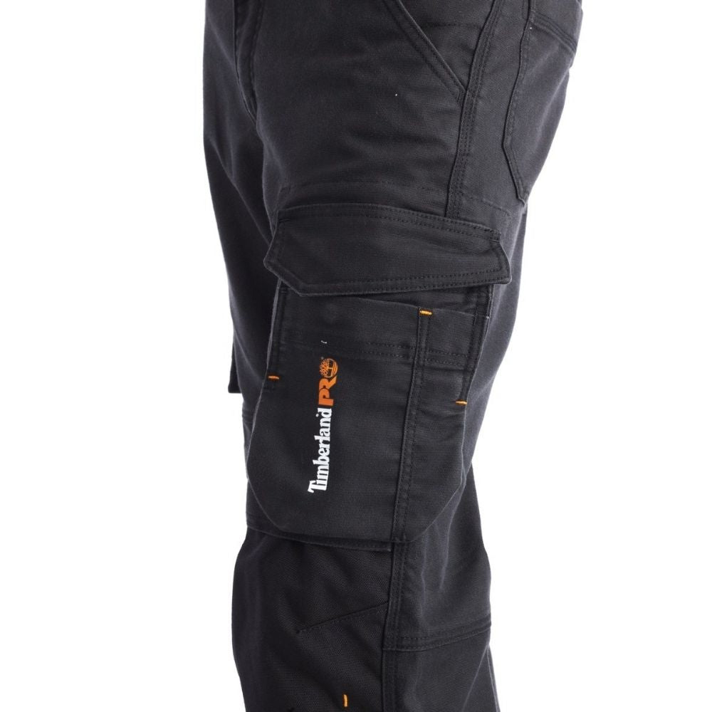 Timberland PRO Ironhide Men's Knee Pad Work Pants - Durable Black Workwear for Construction & Carpentry | Comfortable Protective Pants for Heavy Duty Jobs