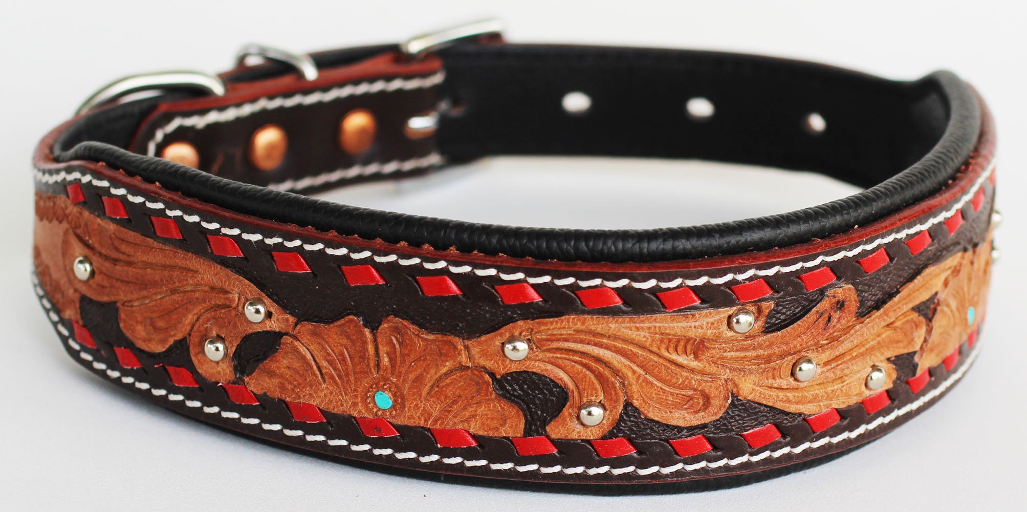 **Genuine Cow Leather Padded Dog Collar for Puppies & Small Dogs – Adjustable, Durable, Comfortable – Perfect for Daily Walks, Training & Outdoor Adventures**