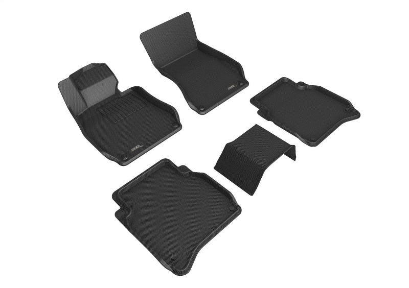 3D Maxpider Kagu Black Custom Floor Mats for 2021-2024 Mercedes Benz S-Class (V223) - R1 & R2 Series | All-Weather Protection & Luxury Interior Upgrade