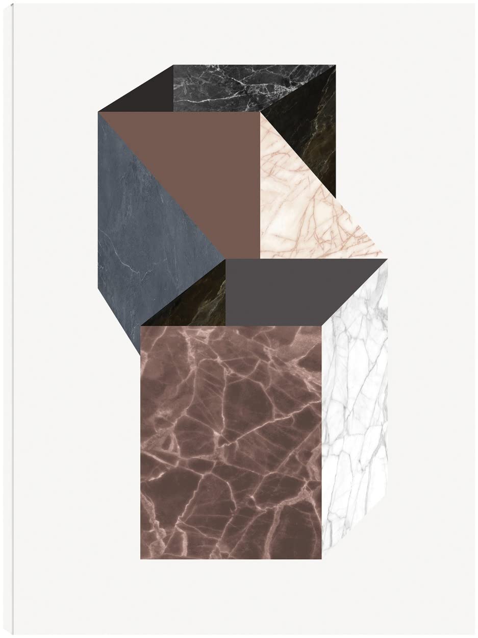 Fine Art Canvas Wall Decor - 4 Panel Modern Abstract Painting by Artist Design Fabrikken - 42x56 Inch Ready to Hang - Perfect for Living Room, Bedroom, Office & Dining Area - Home & Commercial Decor