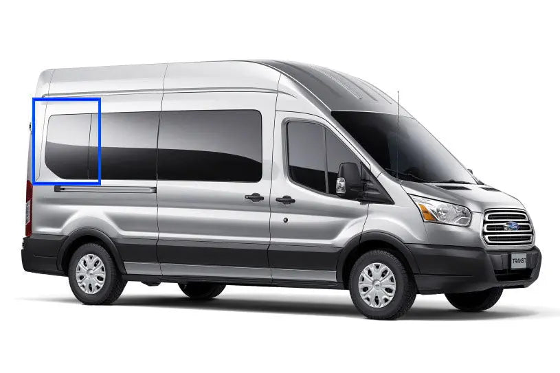 Ford Transit Van Fixed Window for Medium/High Roof 2015+ Models - Passenger Side Rear Quarter 148WB (DTT18008) | Replacement Part for Ford Transit Vans | Perfect for Cargo Protection & Privacy in Work Vans